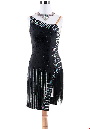Miss Metropolitan Crystallized Latin Dress L5328