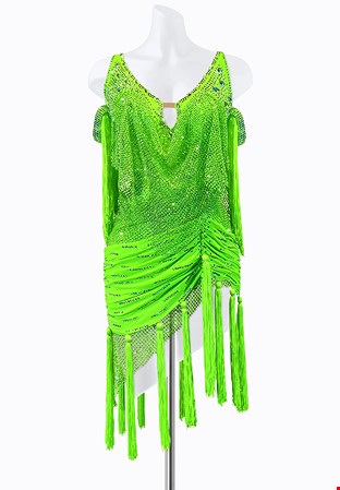 Neon Tassel Latin Dress PR-L235001