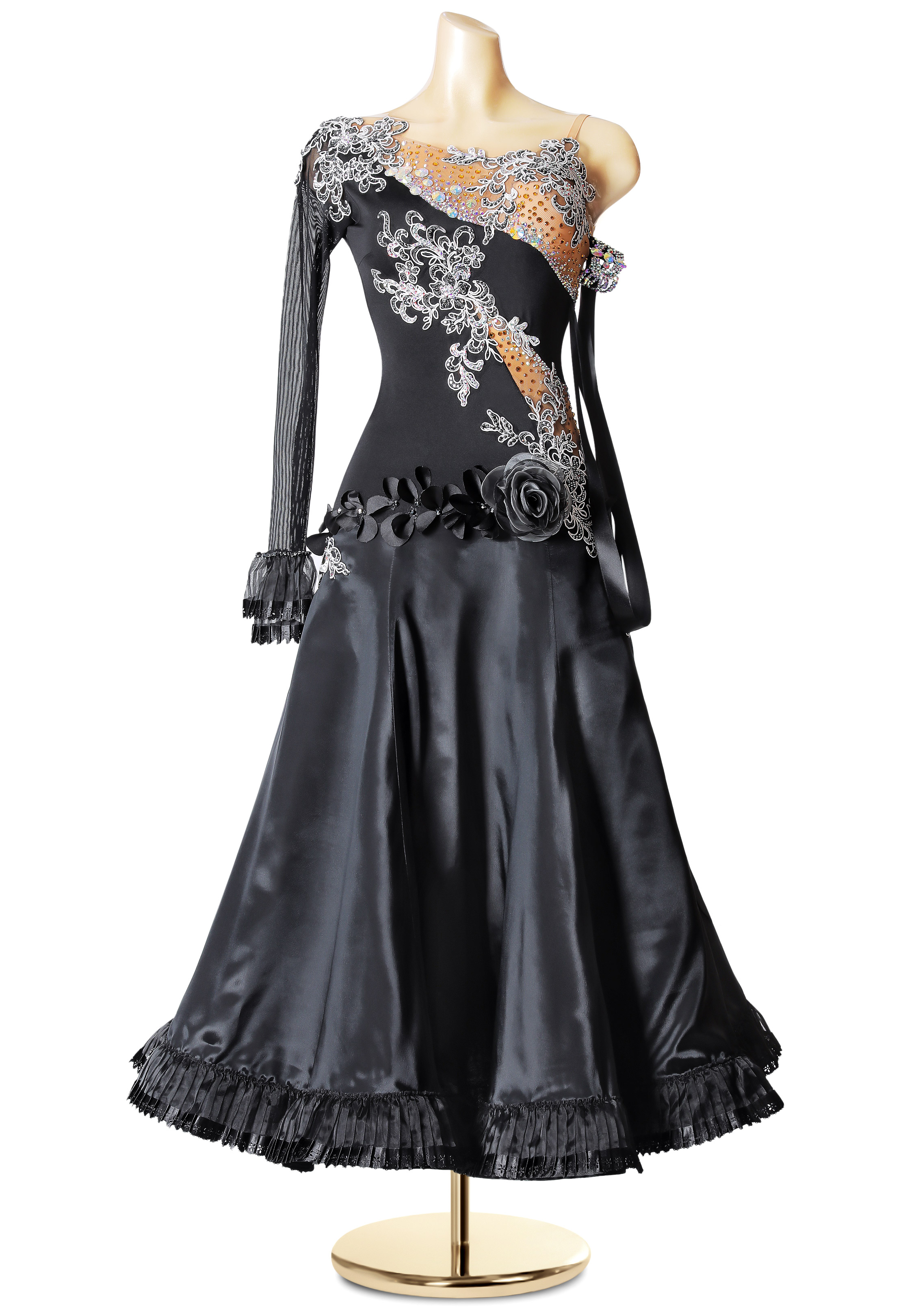 Night Rose Crystallized Ballroom Smooth Gown PC-WB19122
