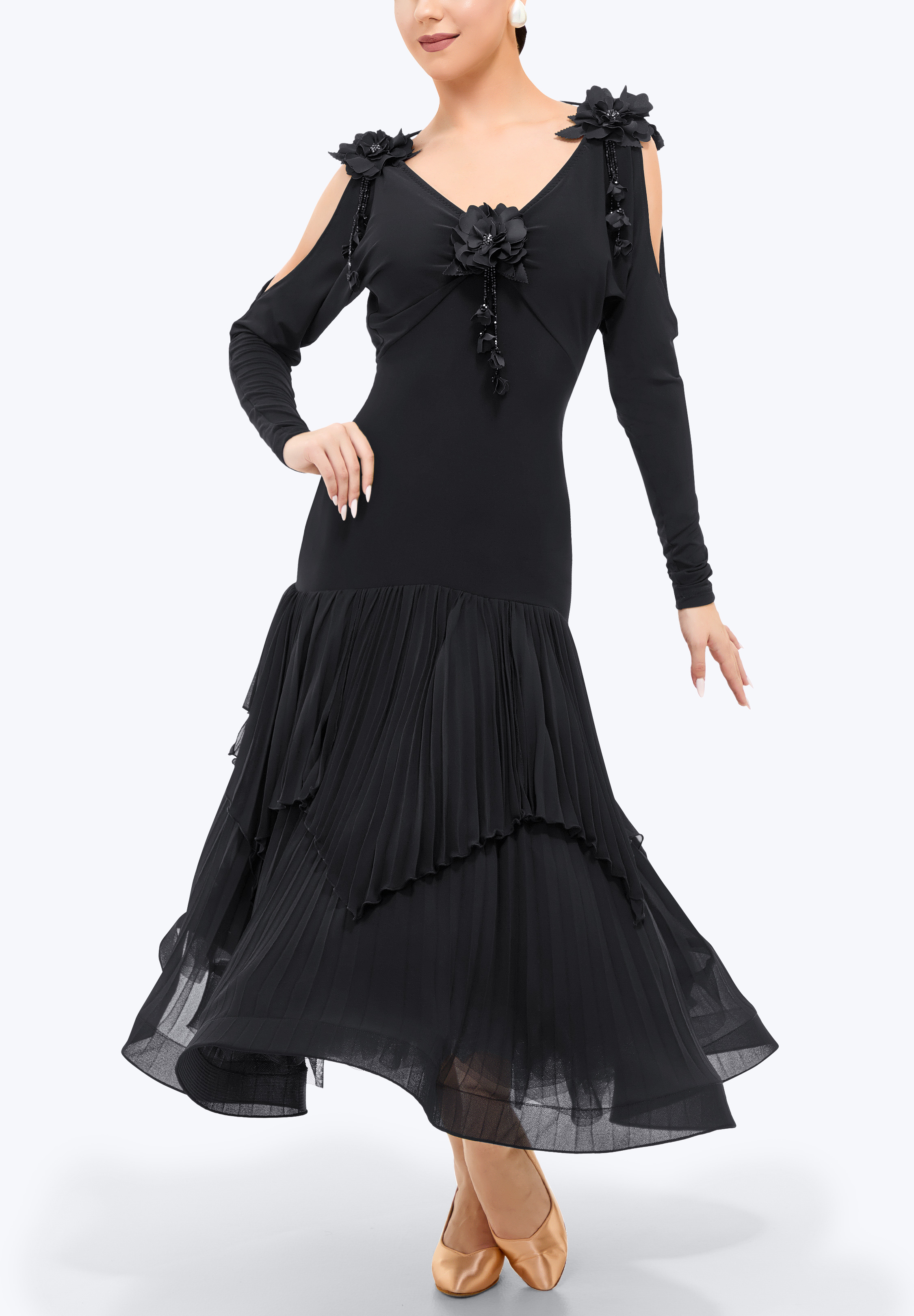 Noir Flora Dance Dress TD-SM015