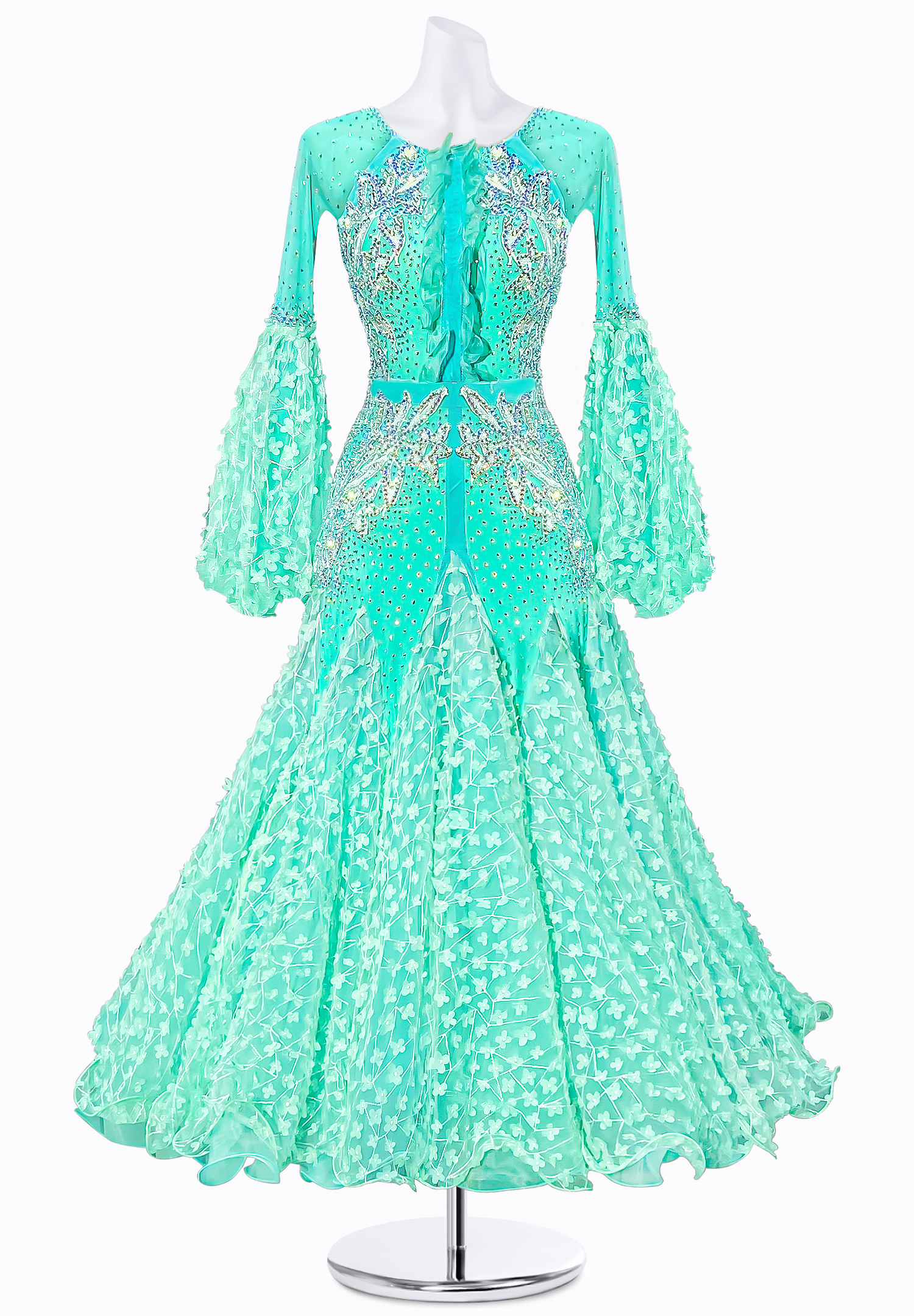 Ocean Flower Ballroom Gown JT-B4979