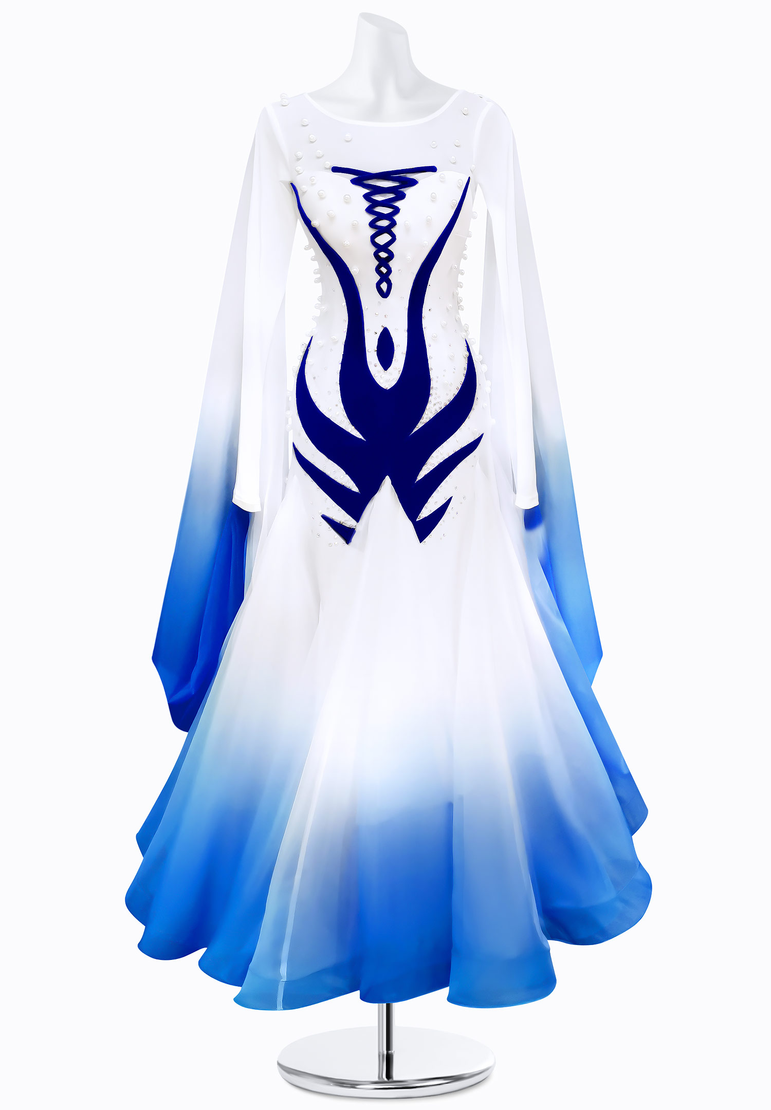 Ombre Pearl Ballroom Dress AM-B3212