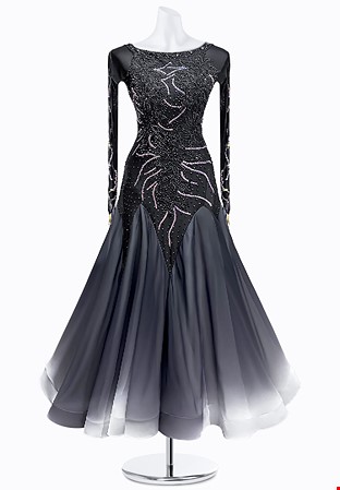 Ombre Widow Ballroom Gown JT-B4496