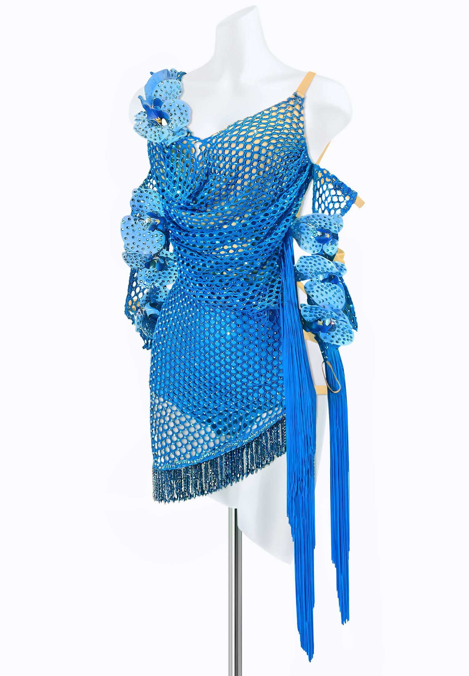 Orchid Mesh Latin Dress PR-L225108