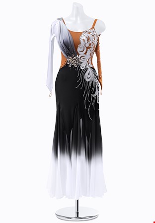 Ornate Ombre Smooth Dress AM-S3343