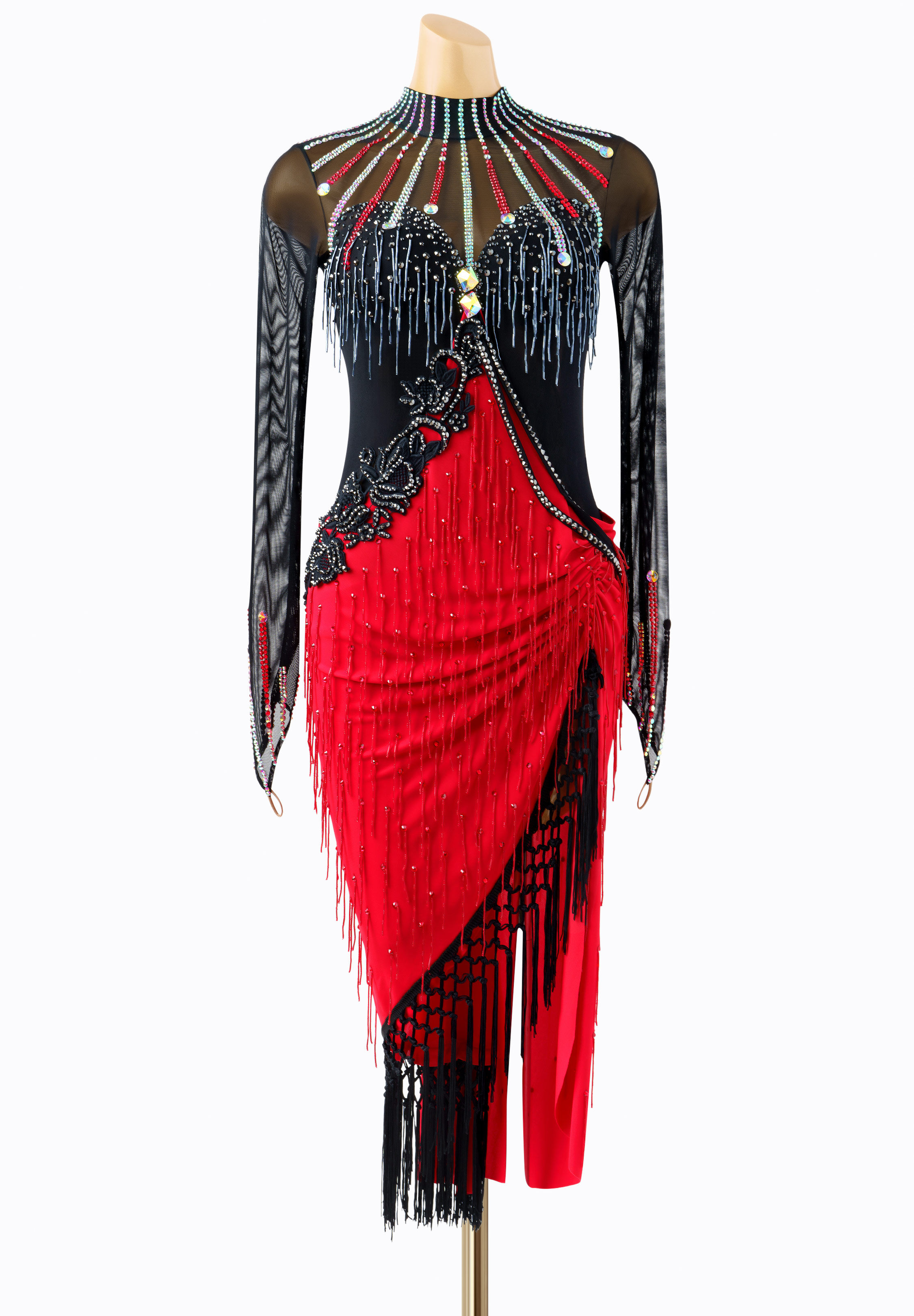 Passionate fringe Latin dress PC-DSR23201