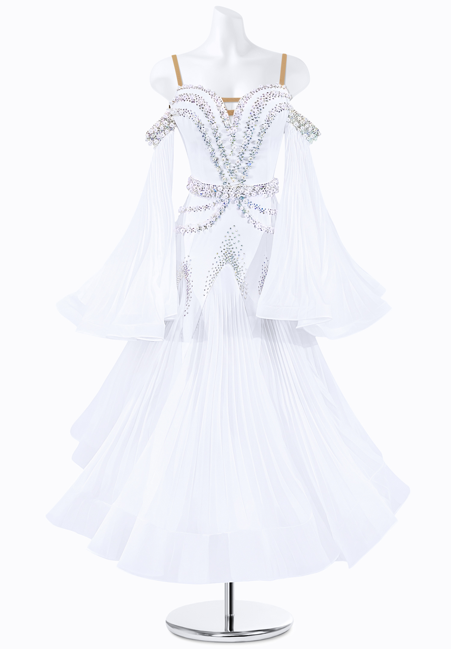 Pearl Pleats Ballroom Gown PR-B220052