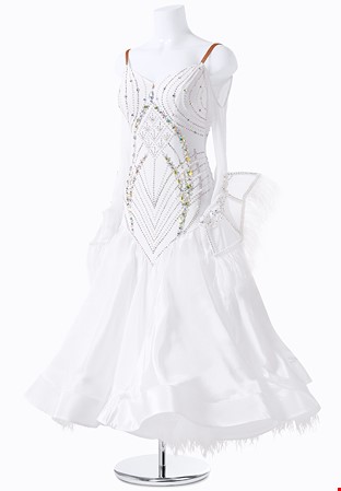 Pearlescent Fantasy Ballroom Dress MFB0129