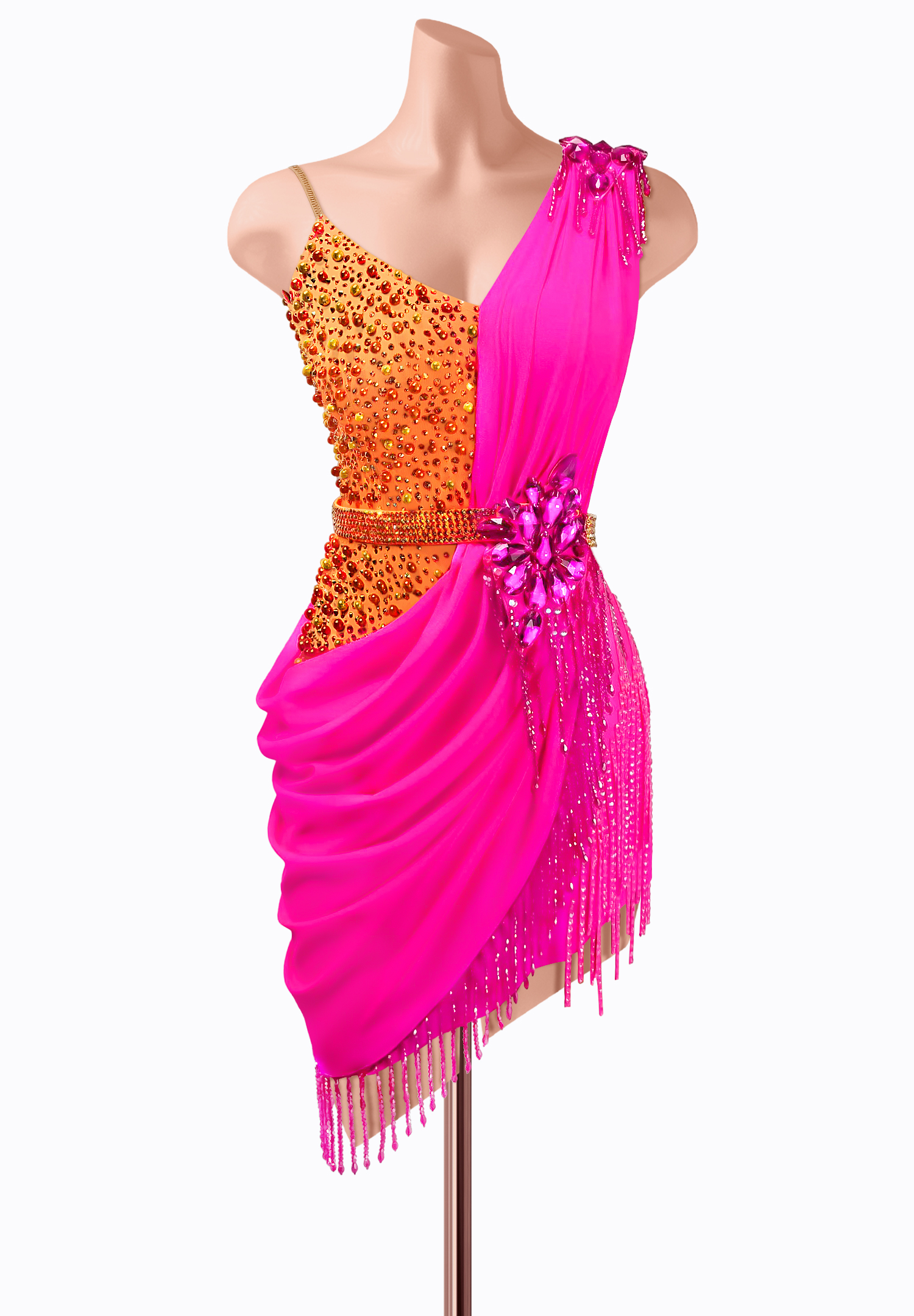 Pearly Glow Latin Dress AM-L3784