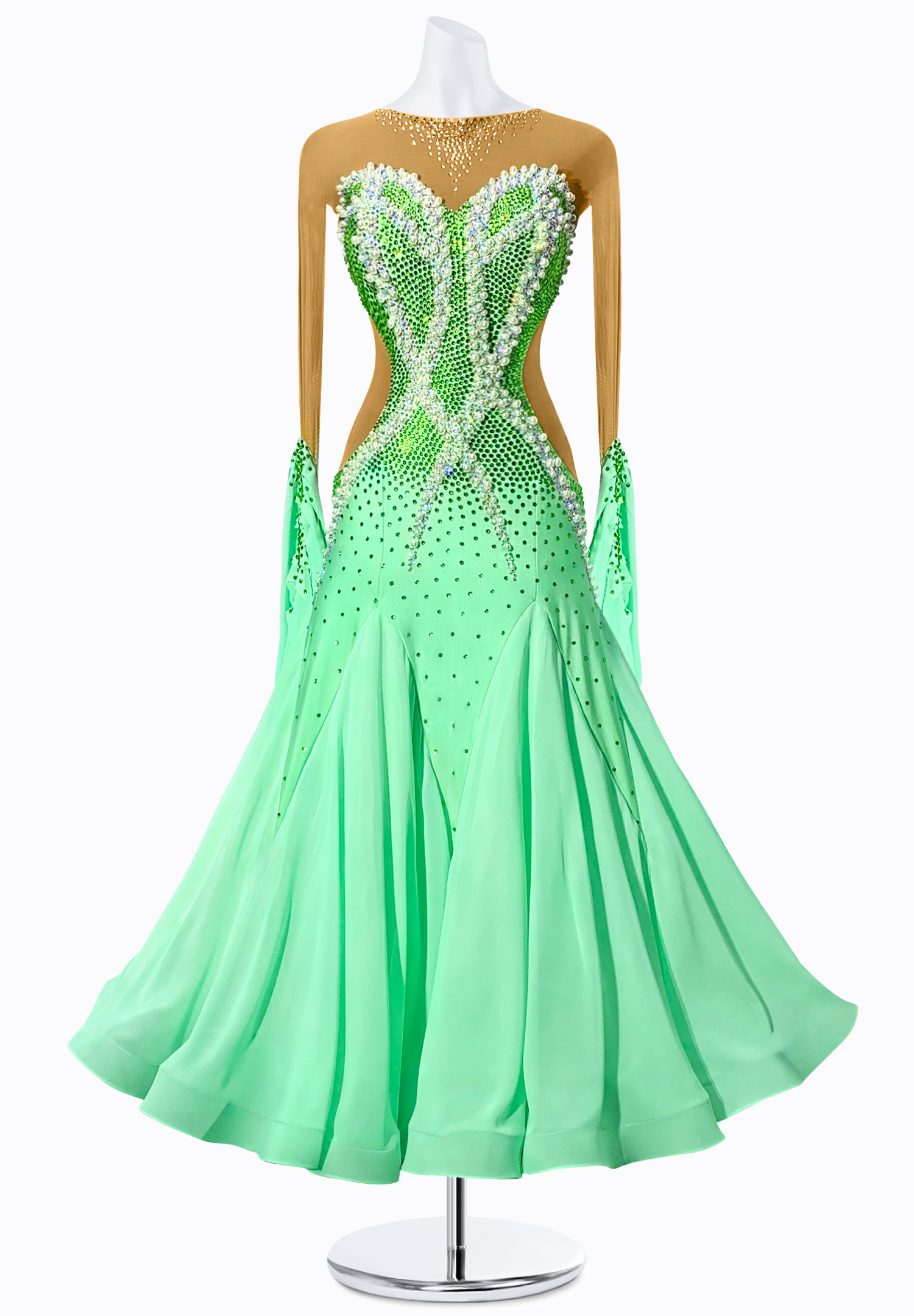 Pearly Seas Ballroom Gown JT-B5011