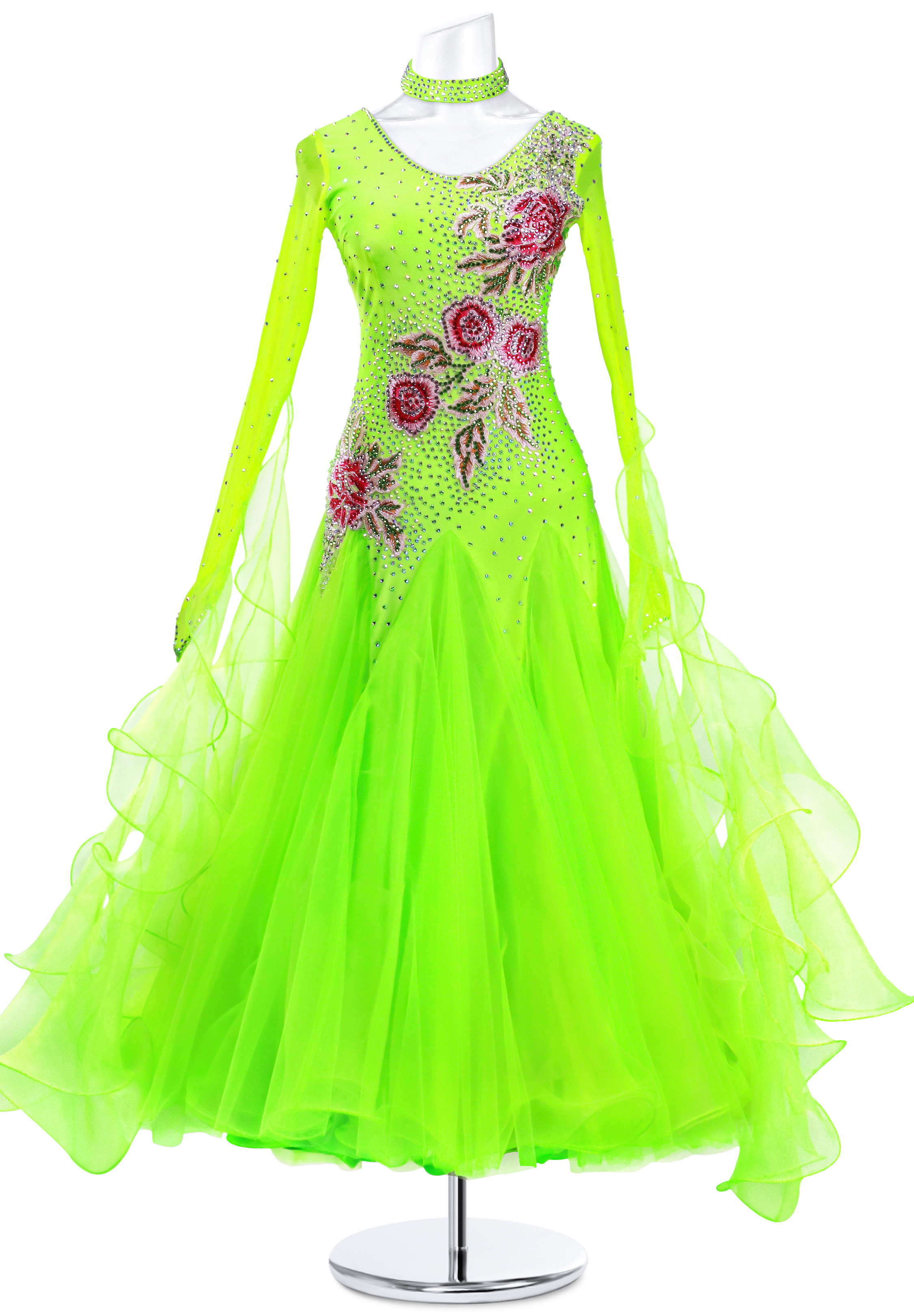 Perfumed Twirls Ballroom Swing Dress MQ-B147