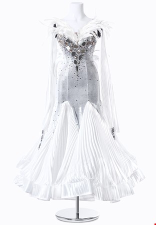 Pleated Godet Modern Dance Dress MFB0015
