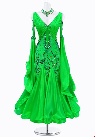 Pleated Luxury Ballroom Gown AM-B3422