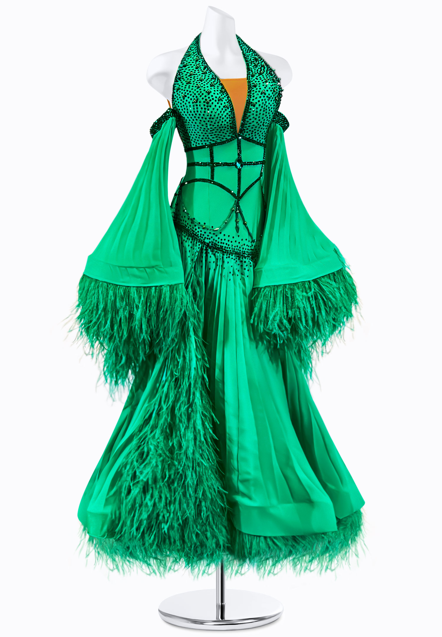 Pleated Rhythm Ballroom Gown PR-B220002