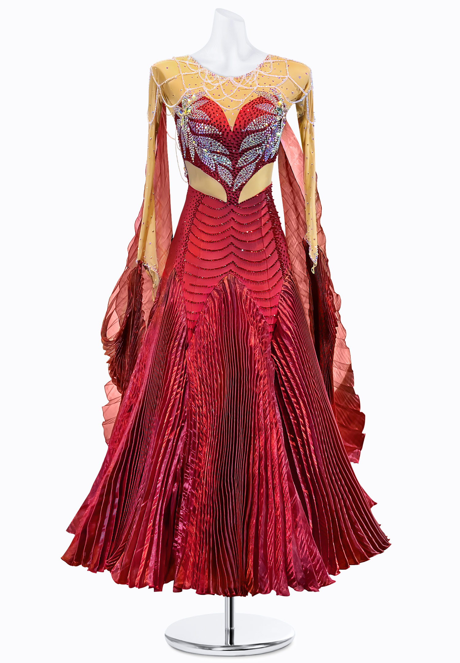 Pleated Romance Ballroom Gown PR-B220043