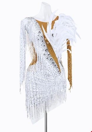 Purity Feather Latin Dress PR-L225177