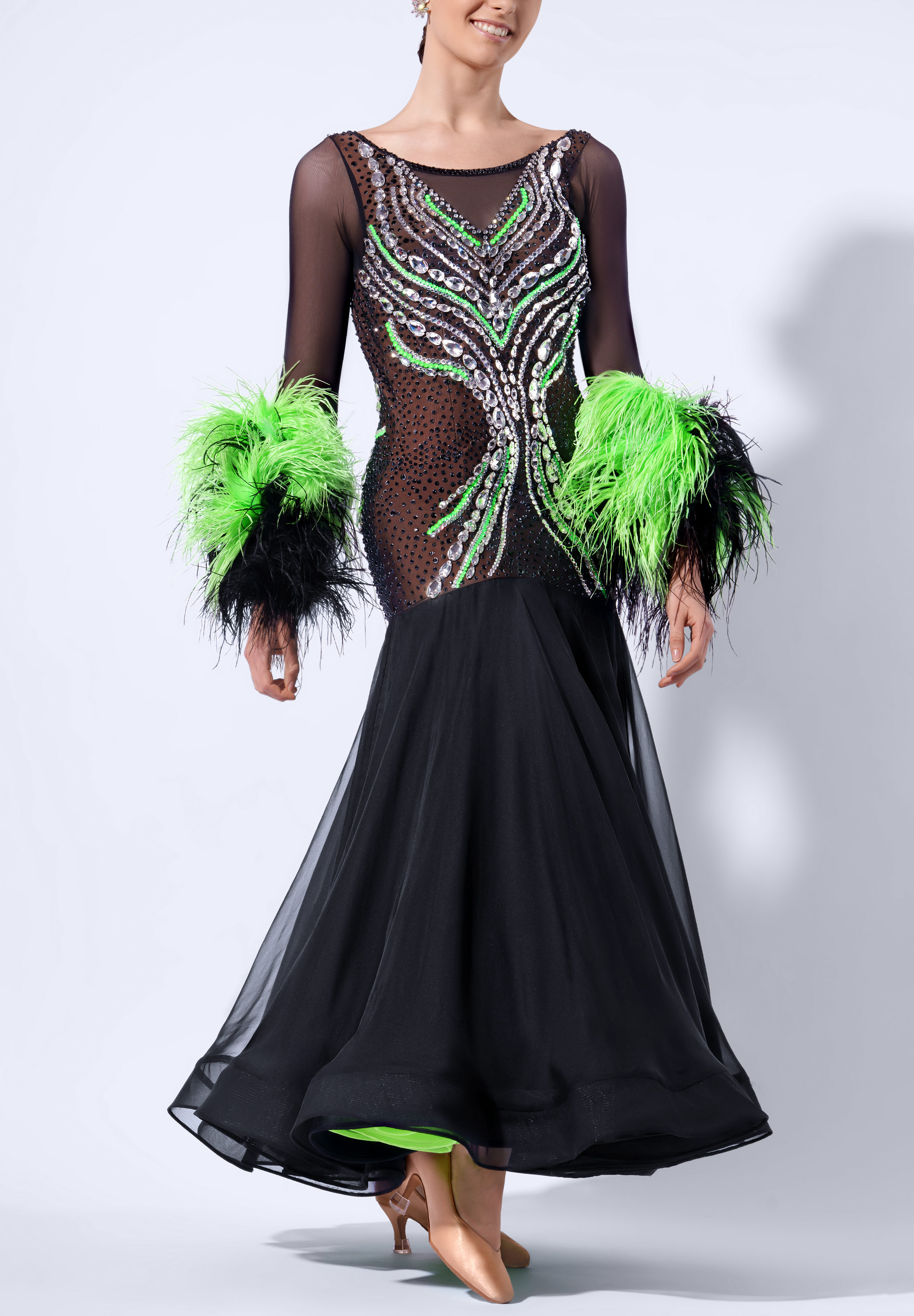 Emerald Eclipse Ballroom Gown RS-B250002