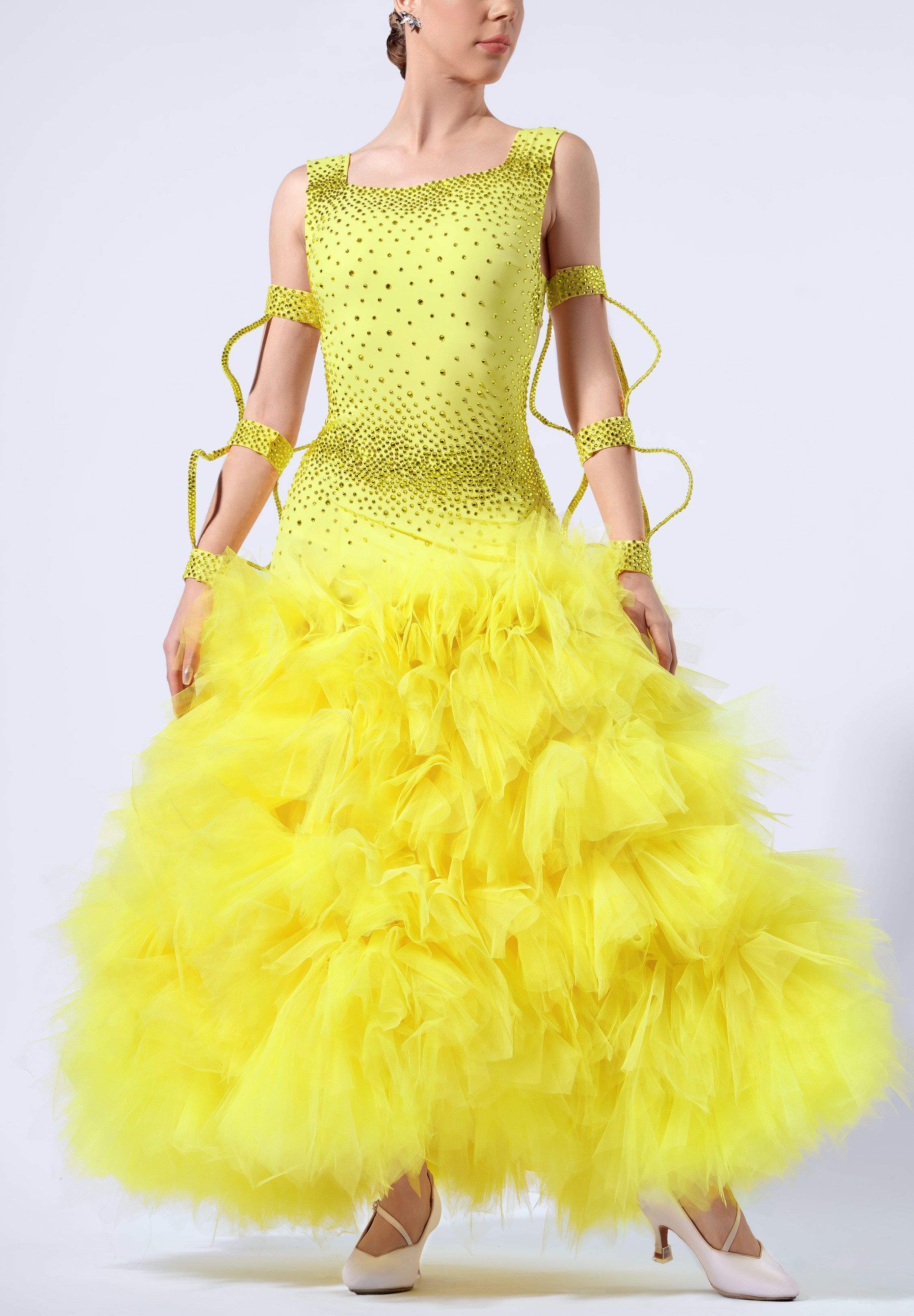 Citrine Spark Ballroom Gown RS-B250015