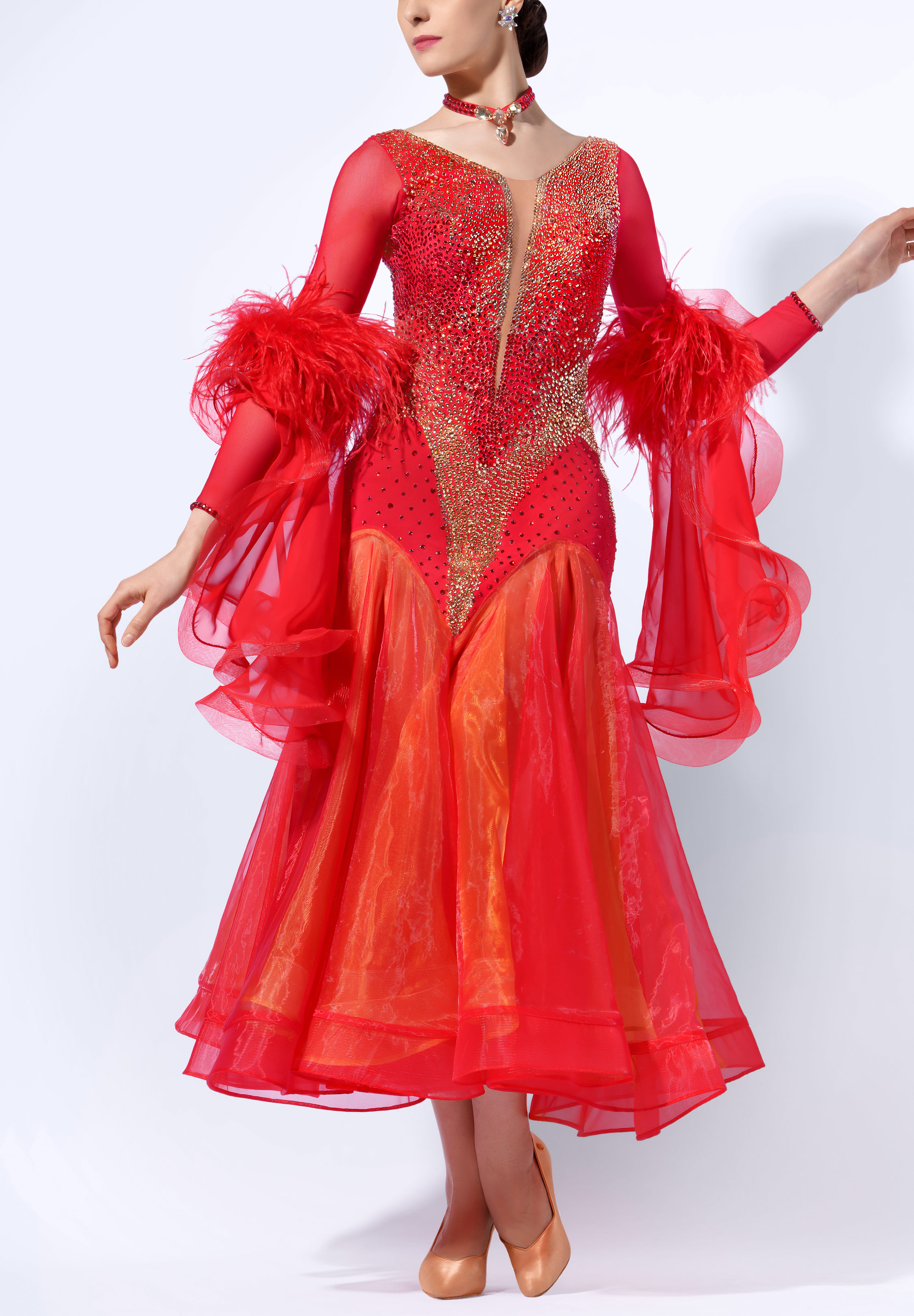 Crimson Crown Ballroom Gown RS-B250017