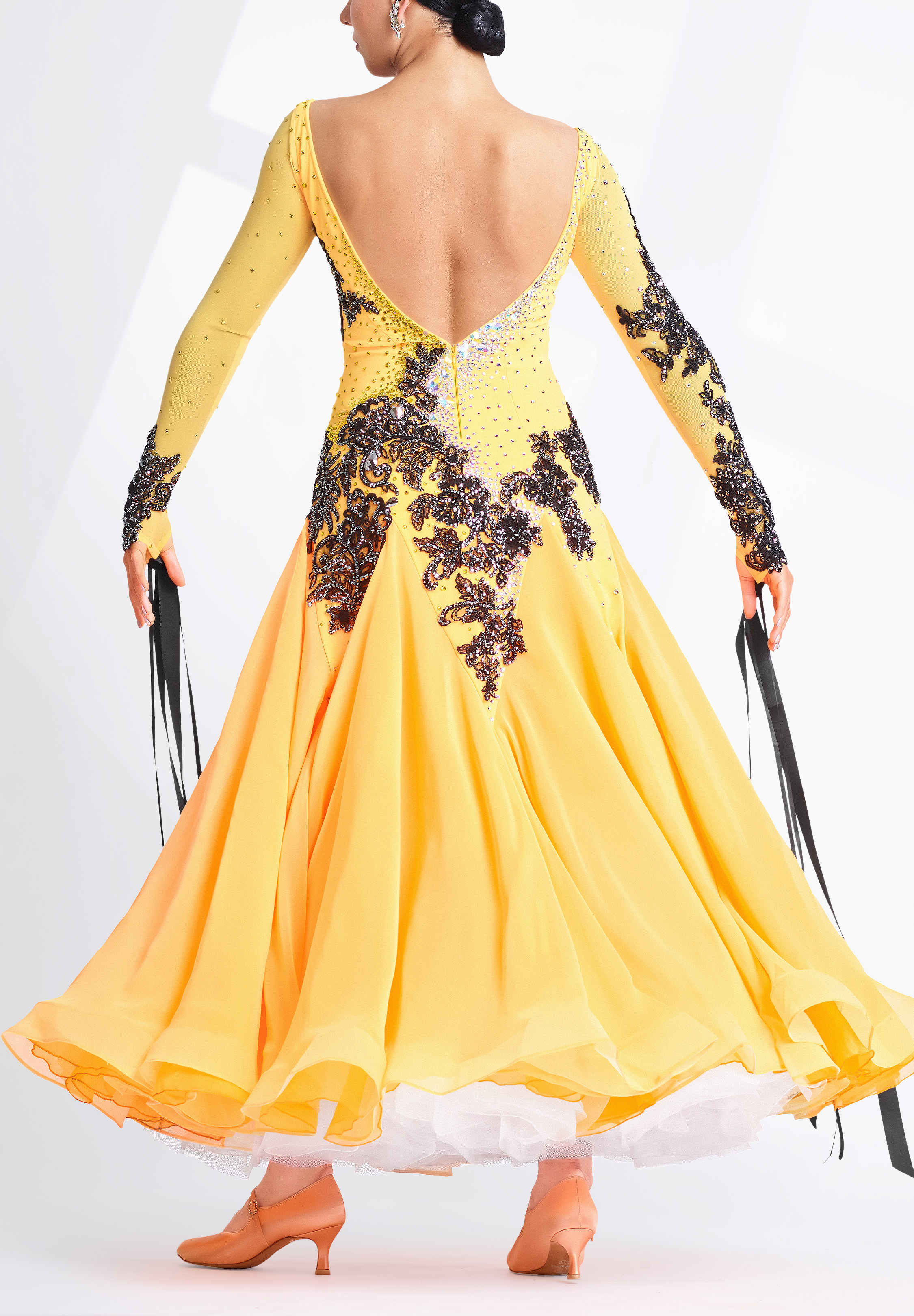 Yellow on sale ballroom dress