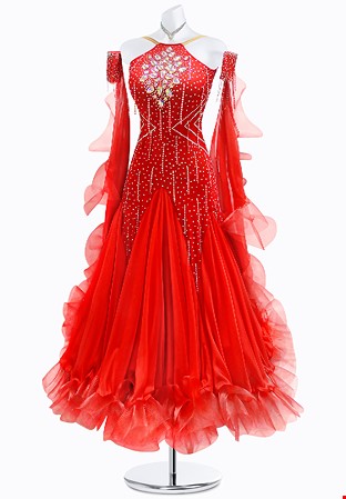 Ruby Reign Ballroom Costume AMB3008