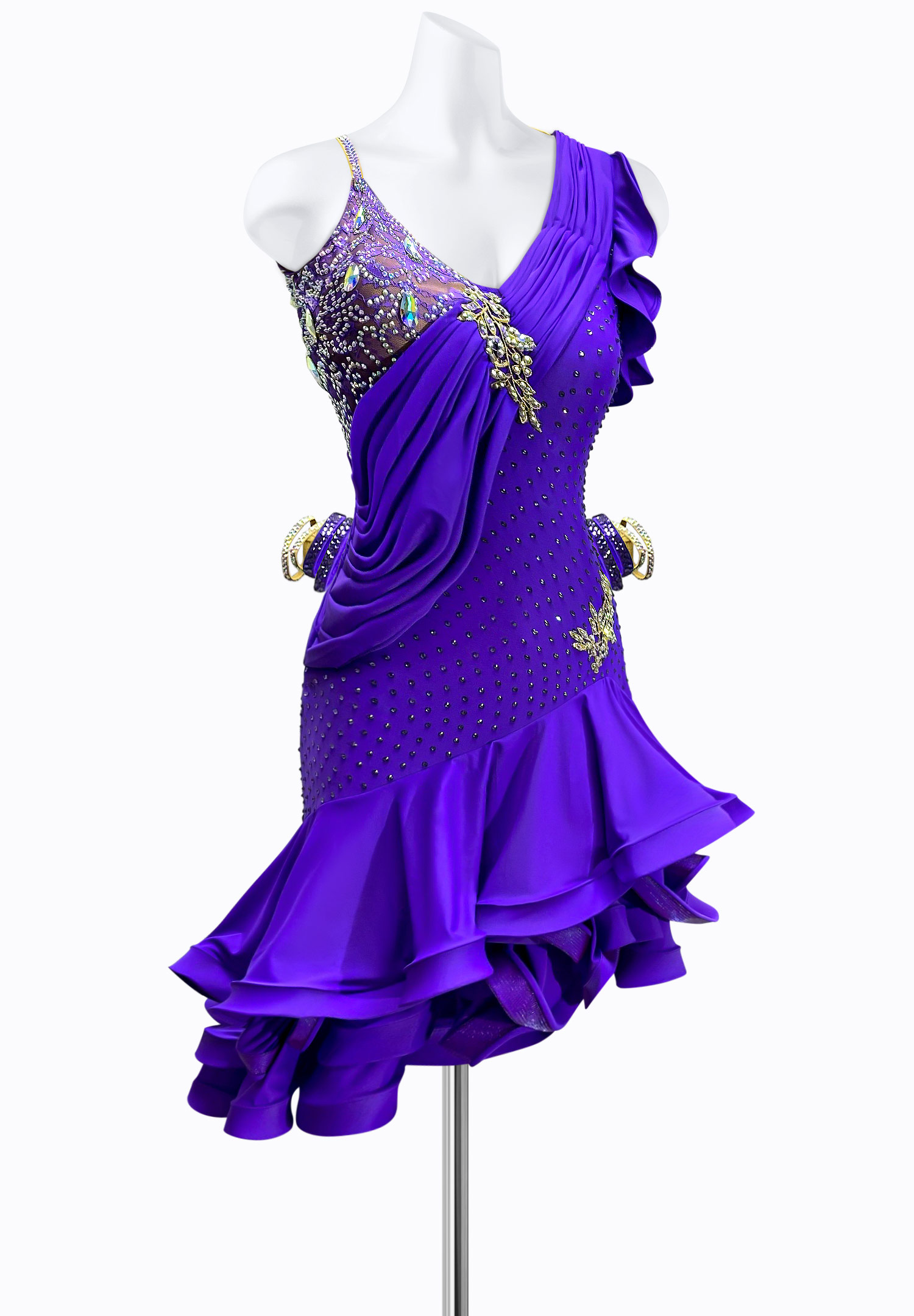 Ruched Majesty Latin Dress JT-L1990