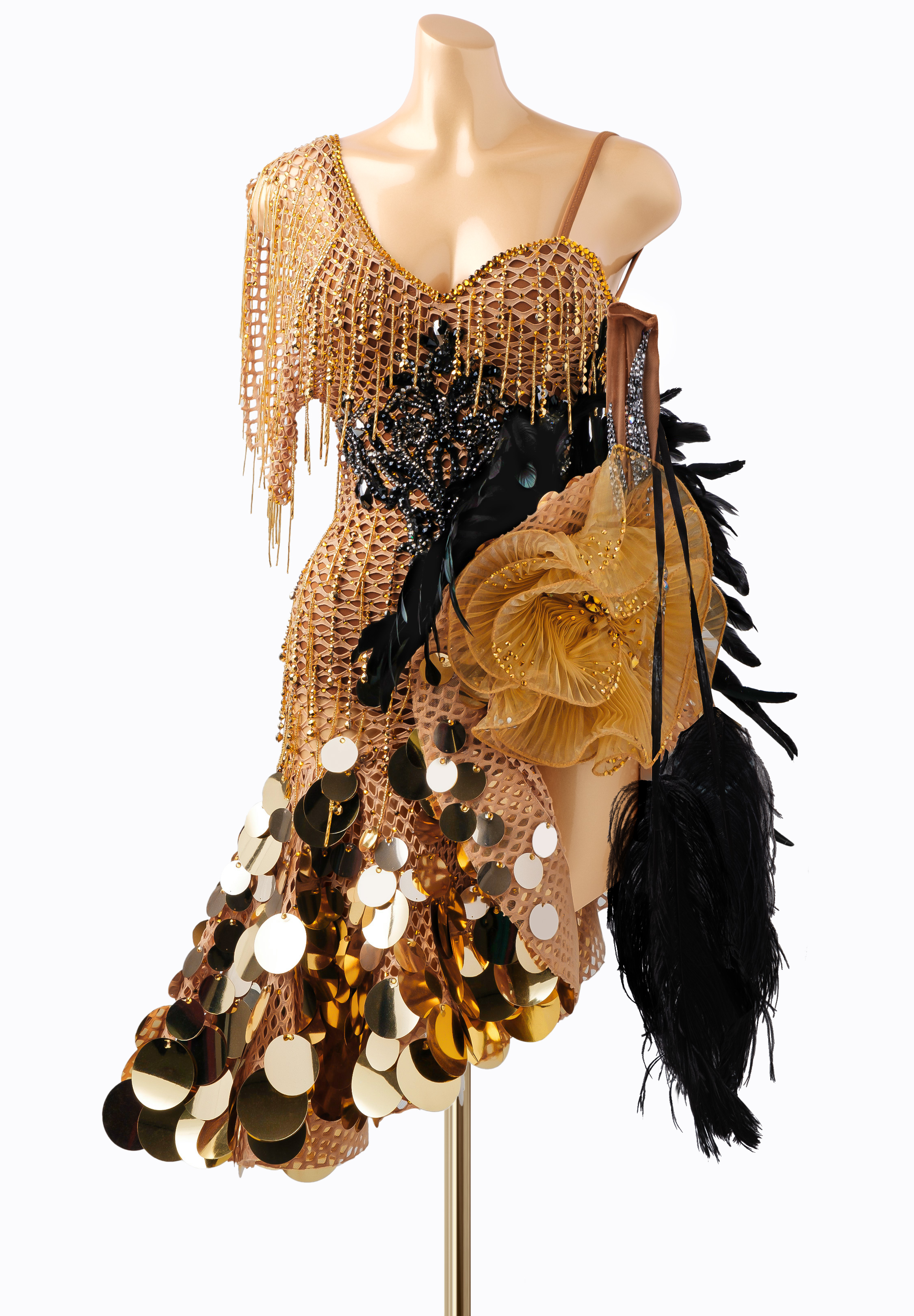 Sandy Fishnet Latin Dress DSI-L24019