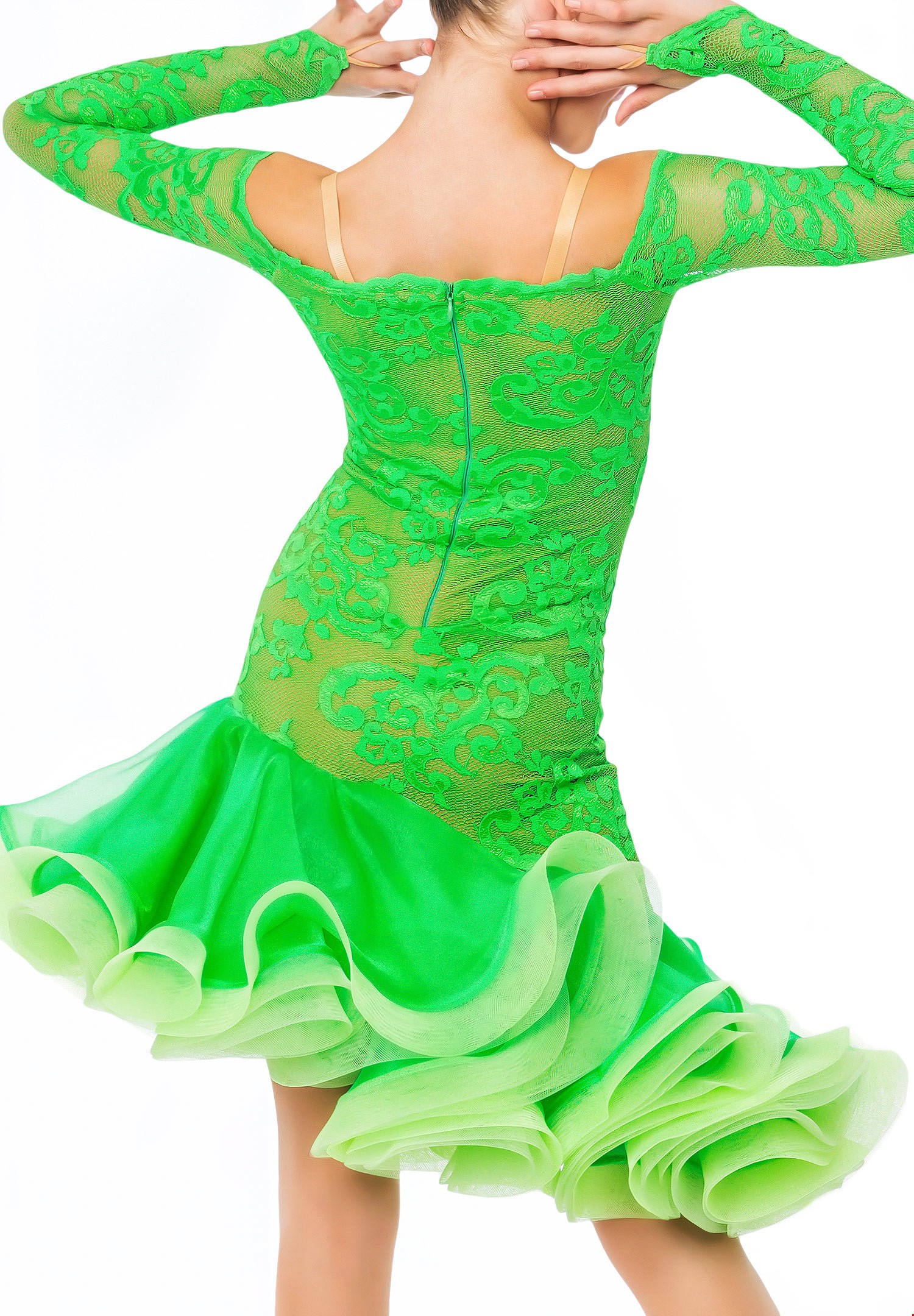 Lady Square Dance Clothing Plus Size Women New Latin Dance Dress