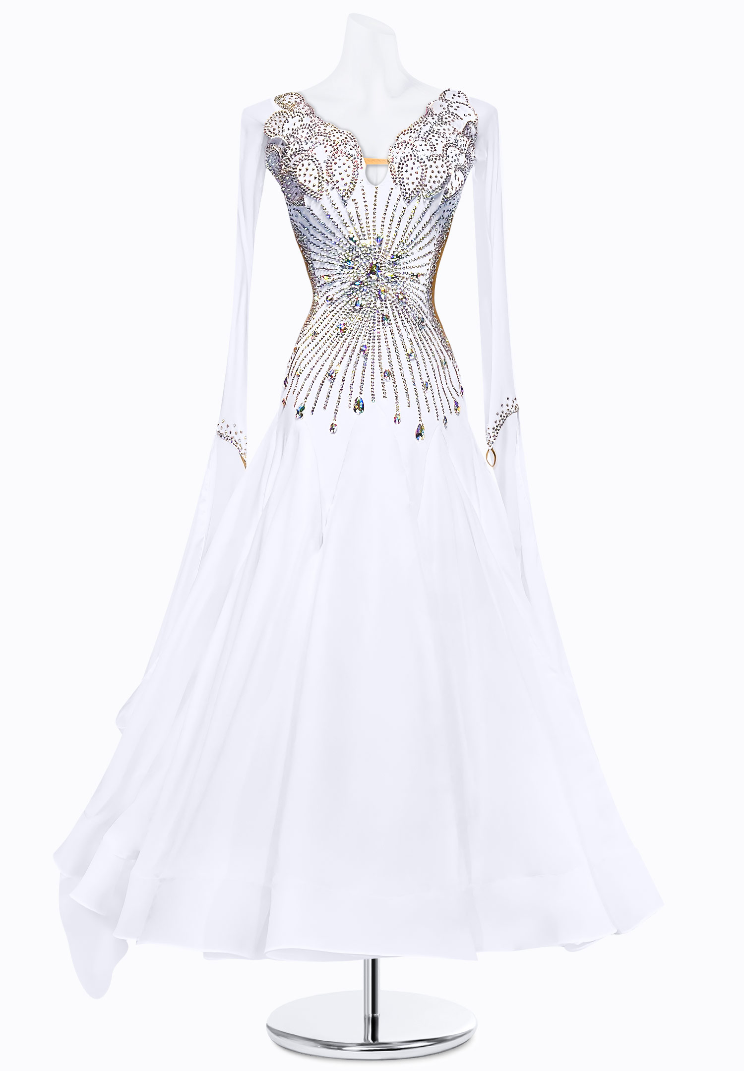 Scalloped Crystal Ballroom Gown PR-B200002