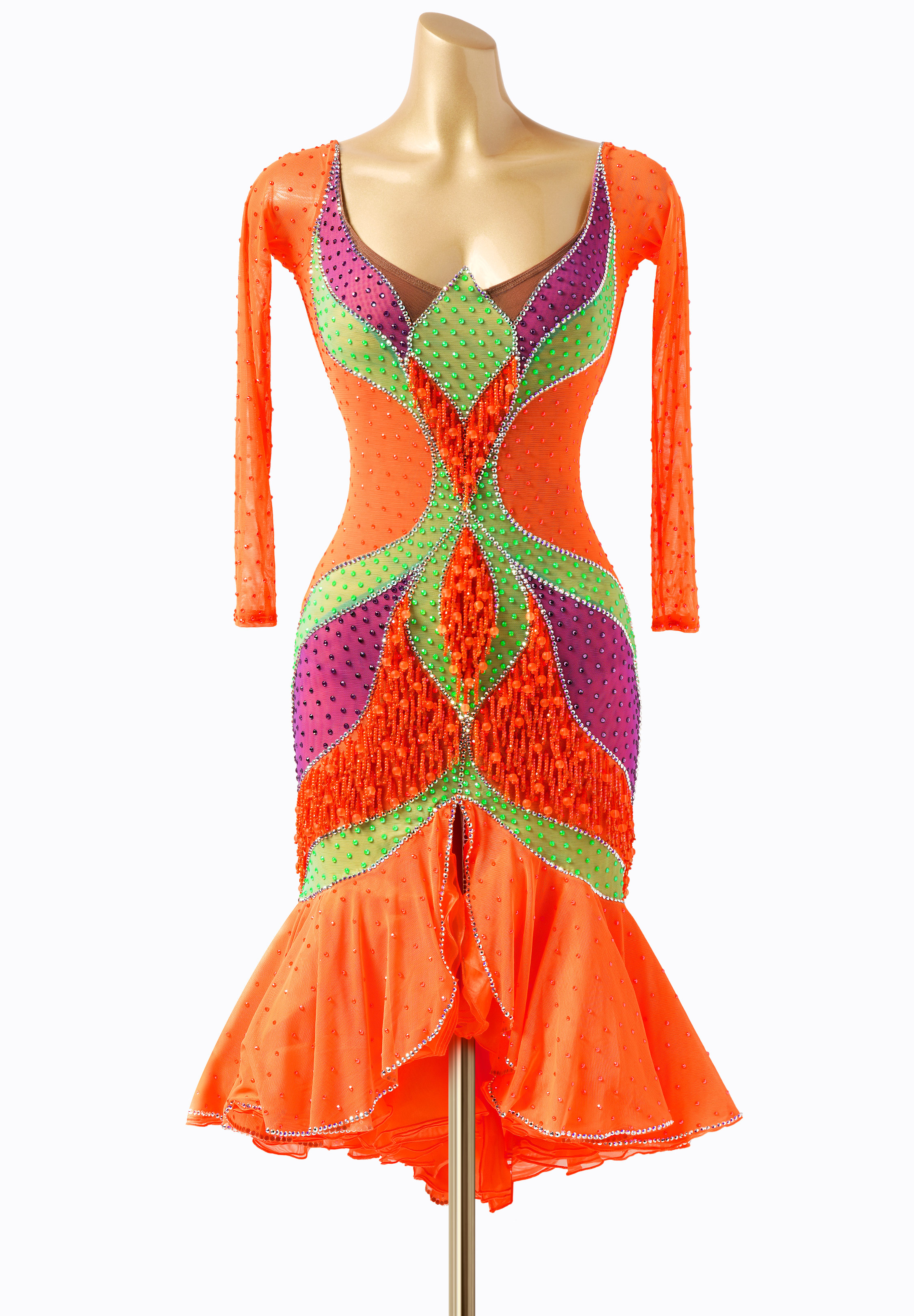 Sensu by Ina Vibrant Fusion Latin Dress | International Latin