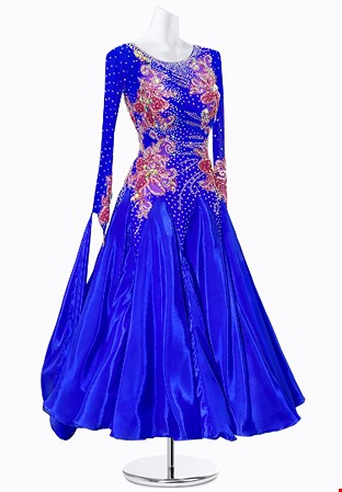 Sequin Flower Ballroom Gown JT-B4450