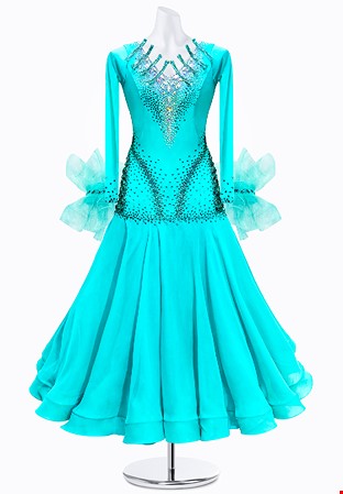 Serene Lagoon Ballroom Gown JT-B4576