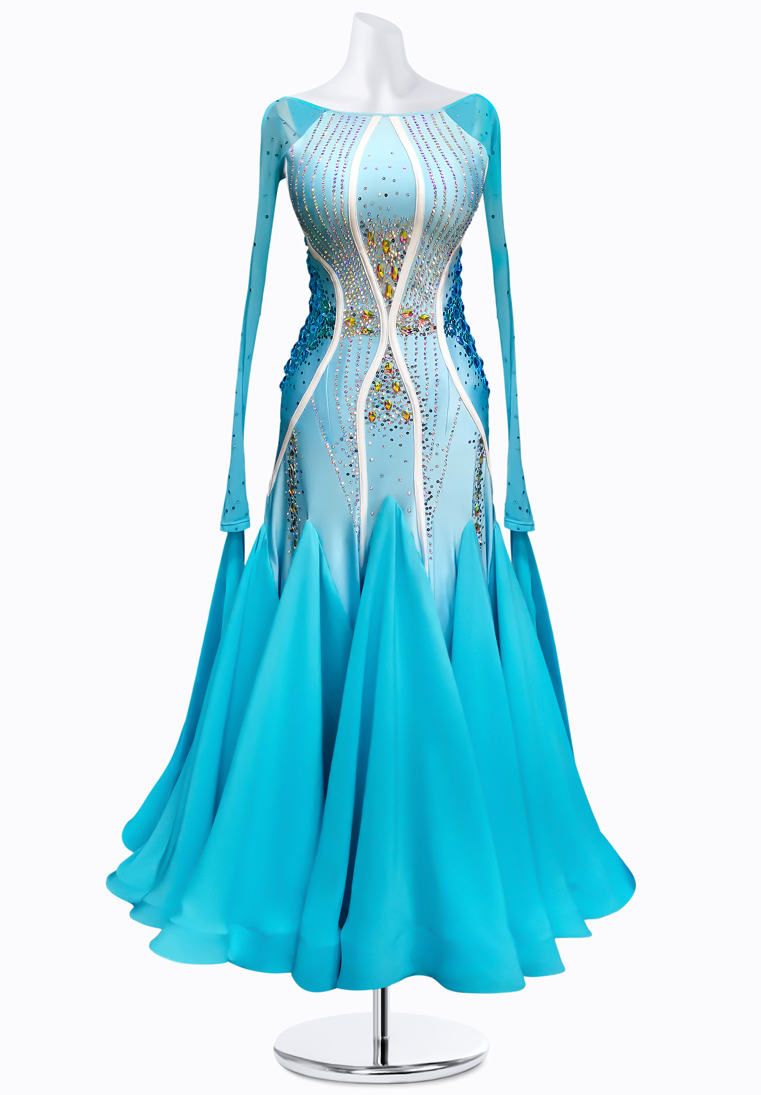 Serene Sky Ballroom Gown AM-B3219