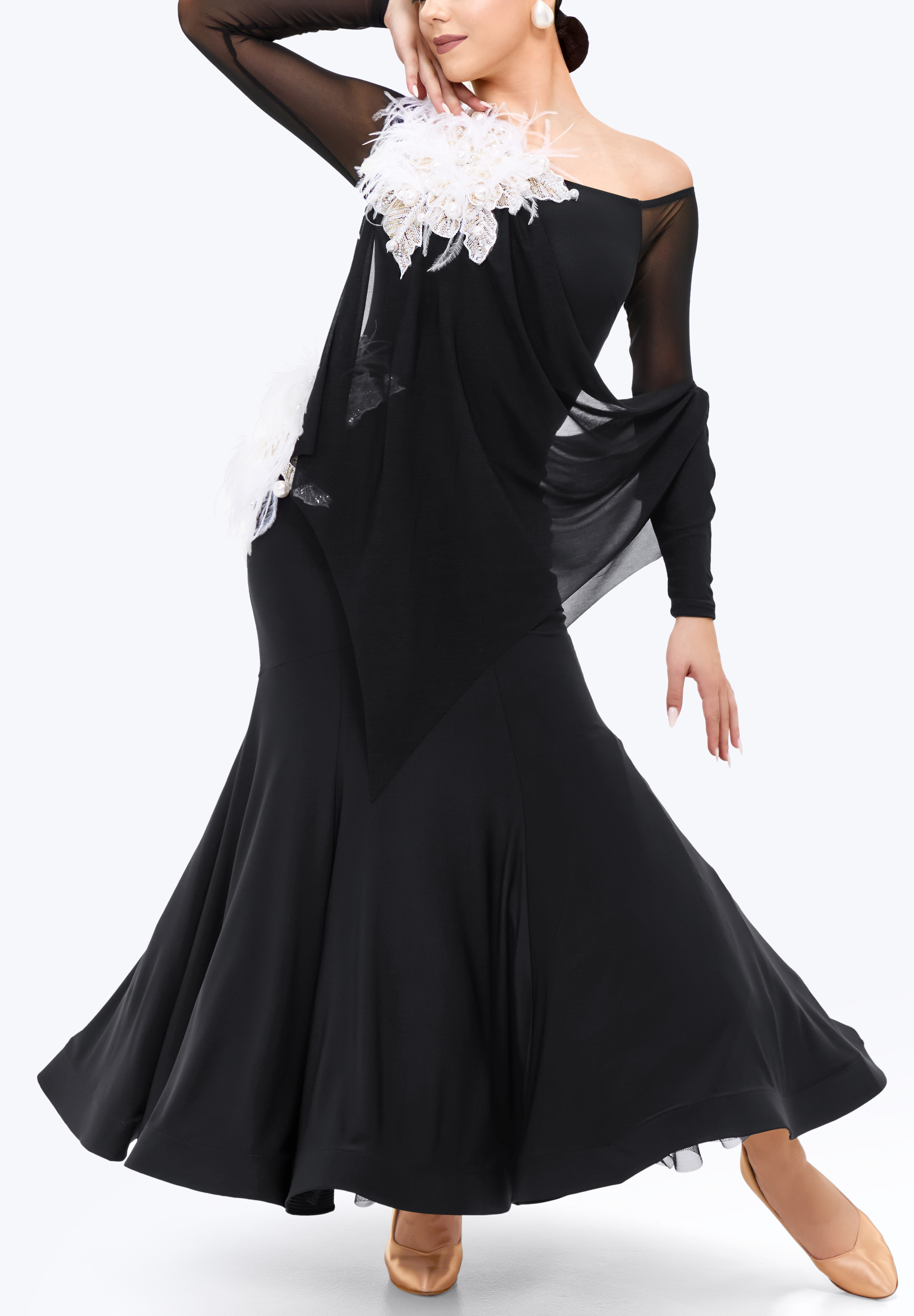 Sheer Swan Dance Dress TD-SM001