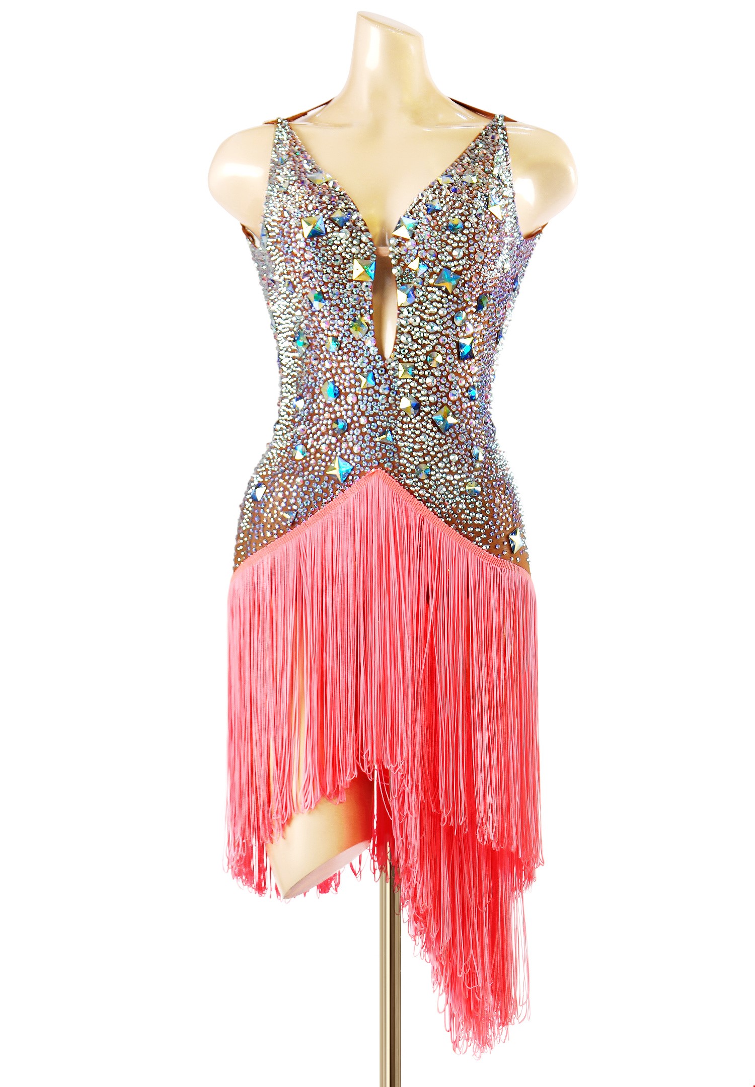 Shimmering Seduction Fringe Latin Dress PCWL18010 | DanceShopper