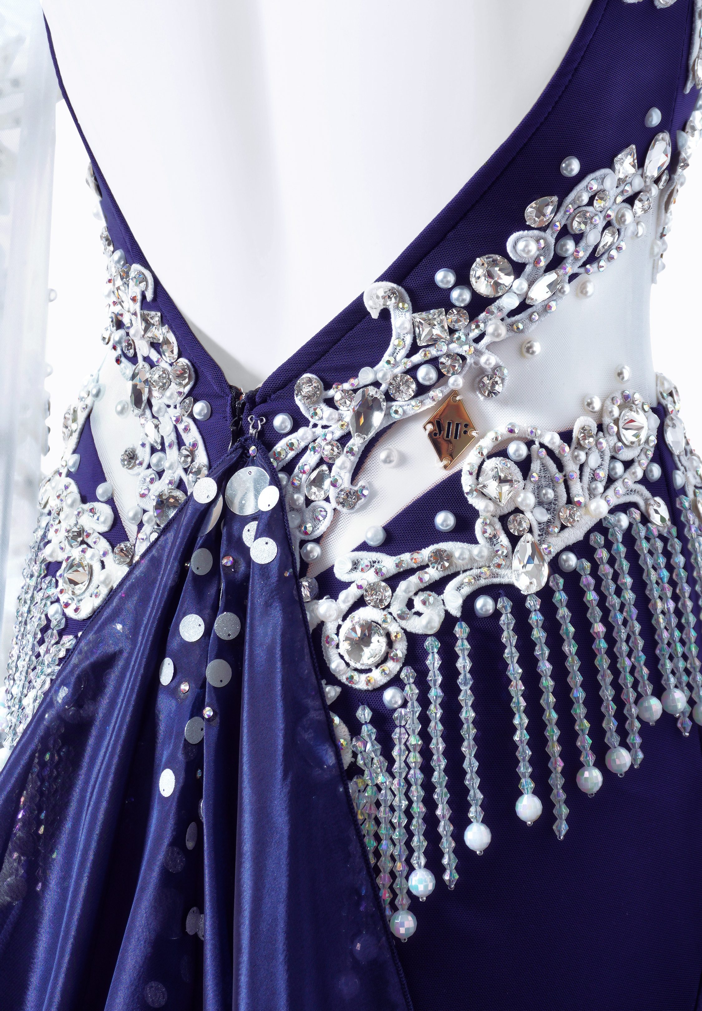 Snow Queen Crystal Embroidery Dress MFB0059 | International Ballroom