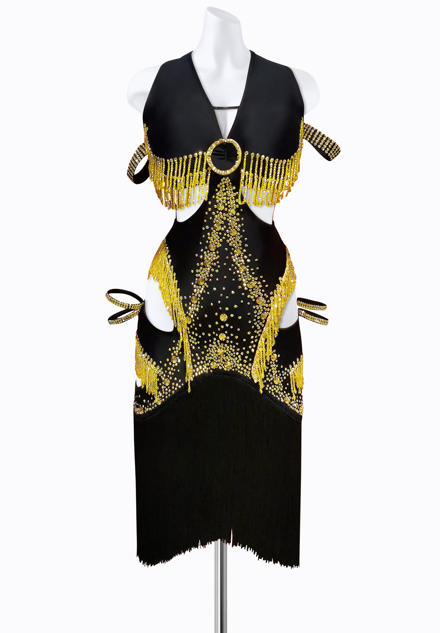 Sparkling Loop Latin Dress AM-L3549