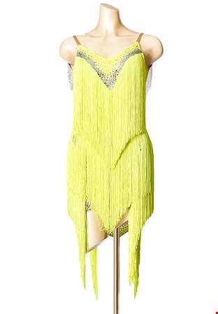 Spotlight Latin Fringe Dress PCWL19011