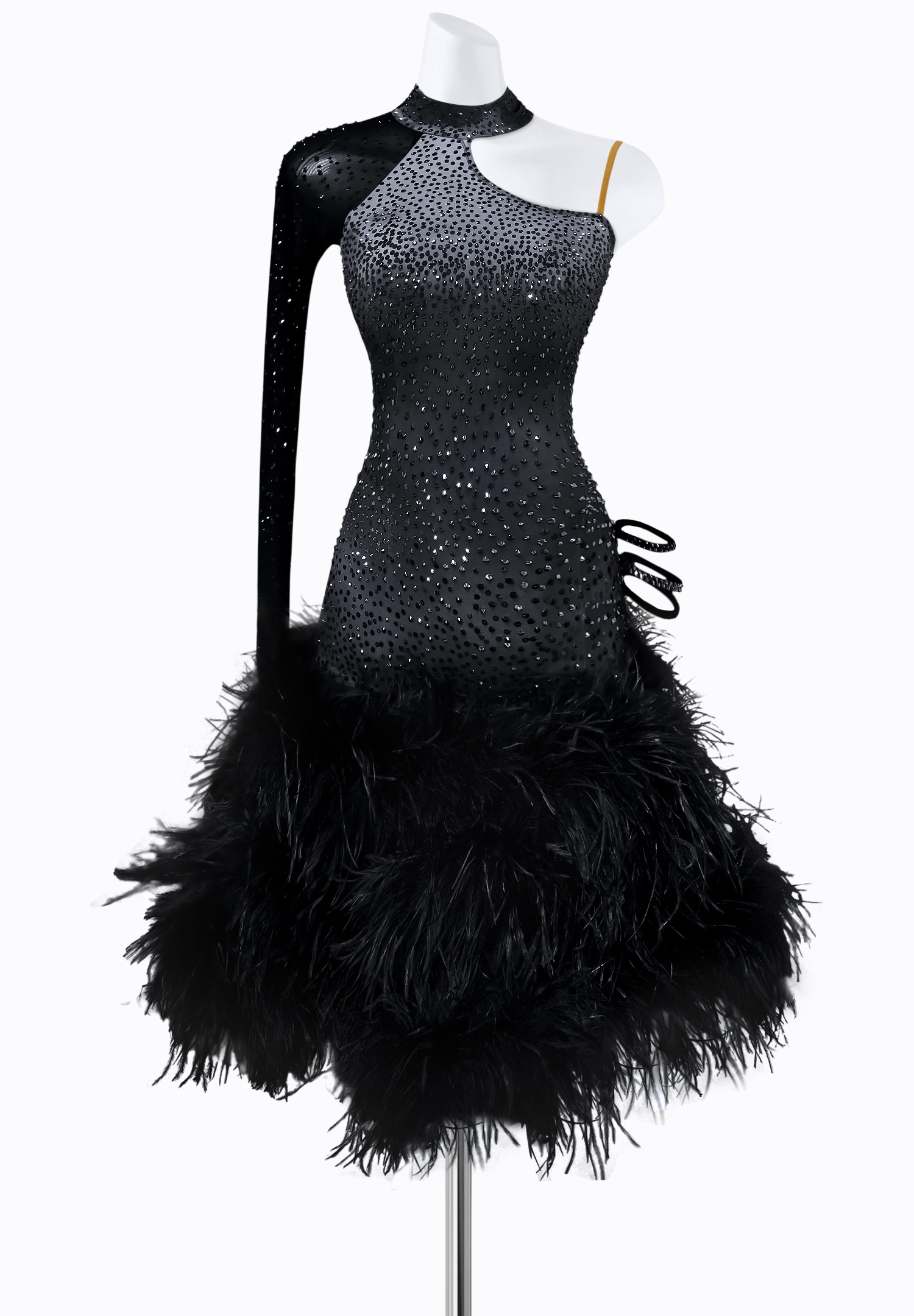 Starlight Feather Latin Dress AM-L3312