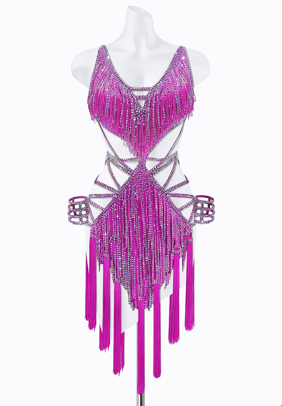 Plus Size Hot Pink Tear-Drop Sparkly Iridescent Teardrop Sequin Sparkly  Party Mini Dress