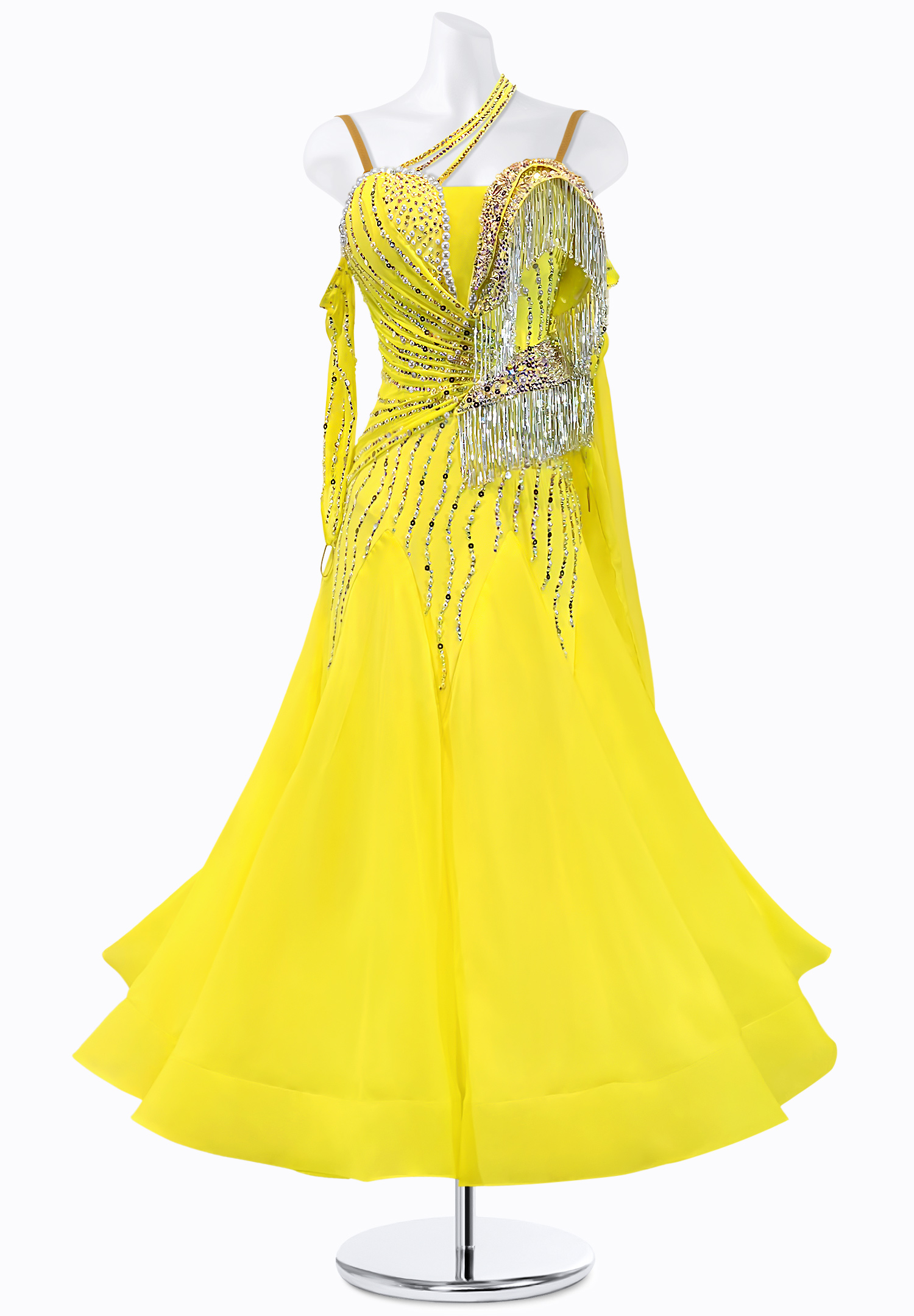 Sunburst Fringe Ballroom Gown PR-B220067