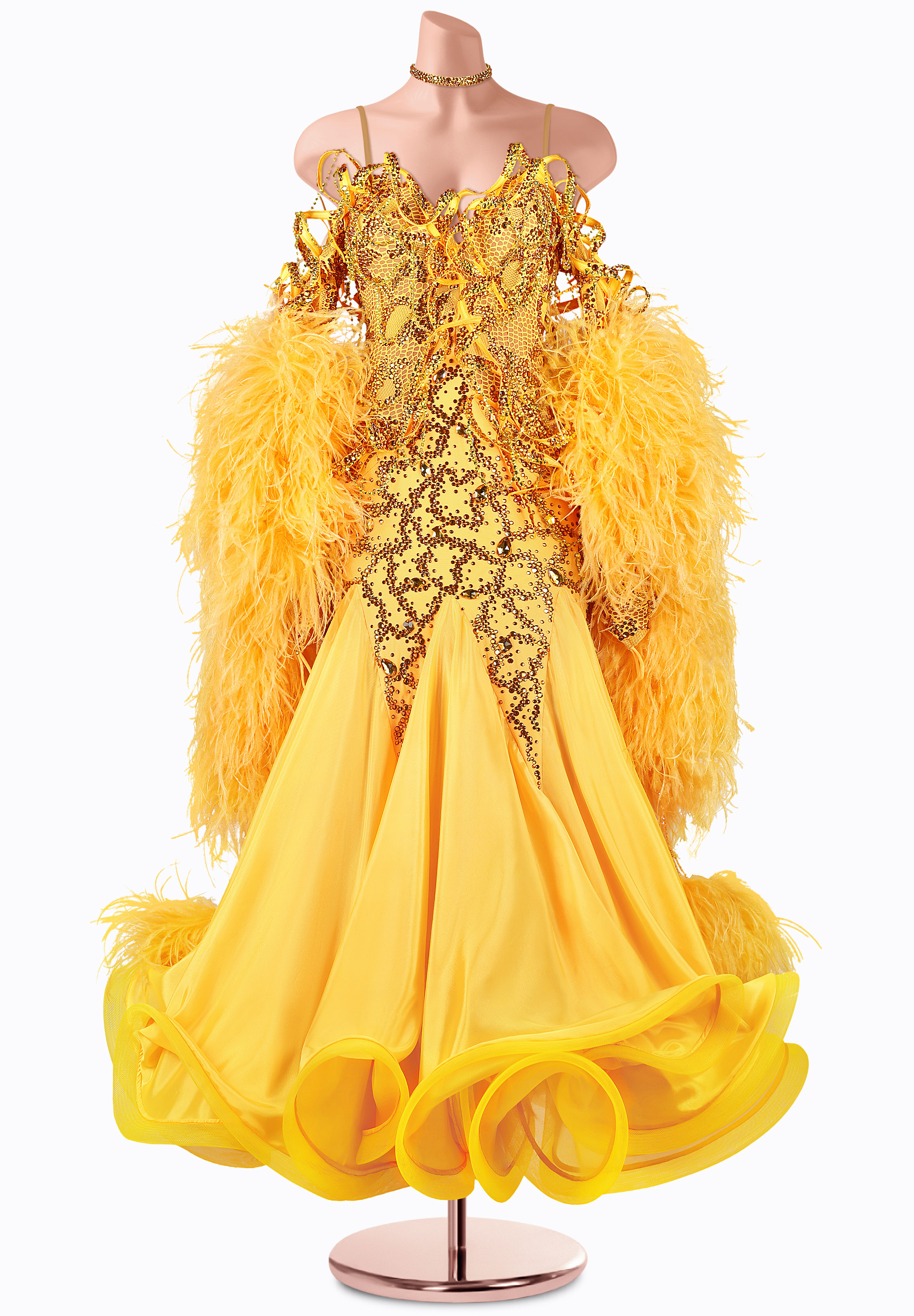Sunshine Flare Ballroom Gown TD-CM019