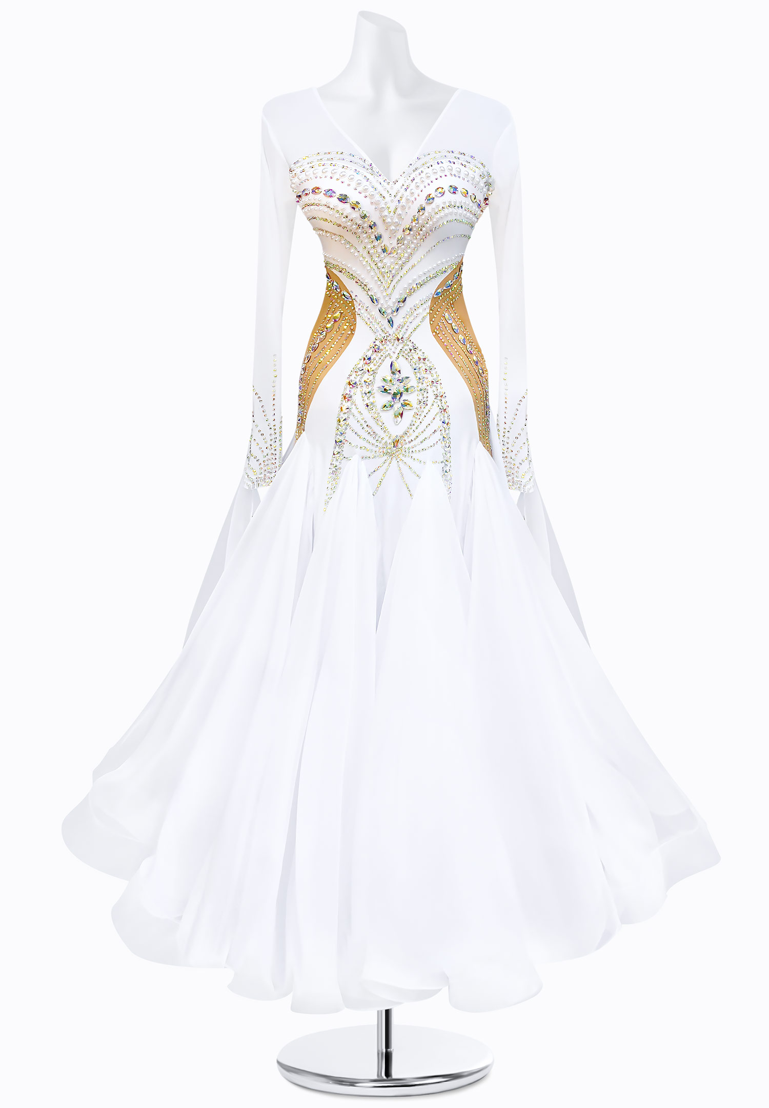 Sweetheart Pearl Ballroom Gown AM-B3130