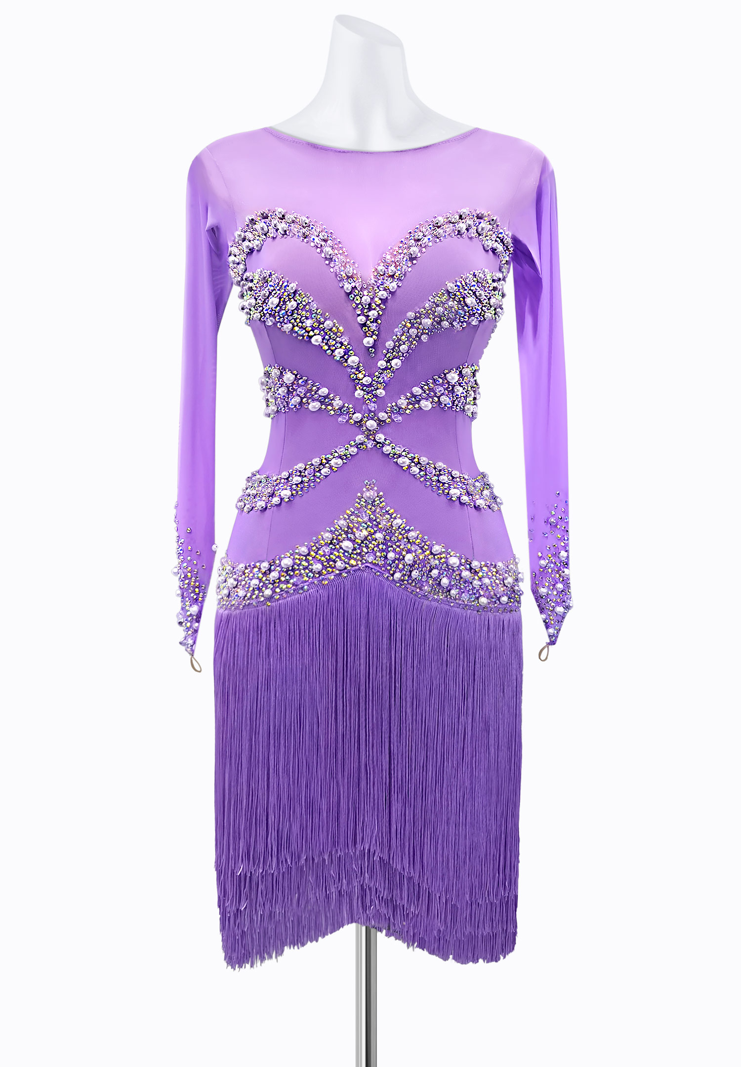 Sweetheart Pearl Latin Dress AM-L3718