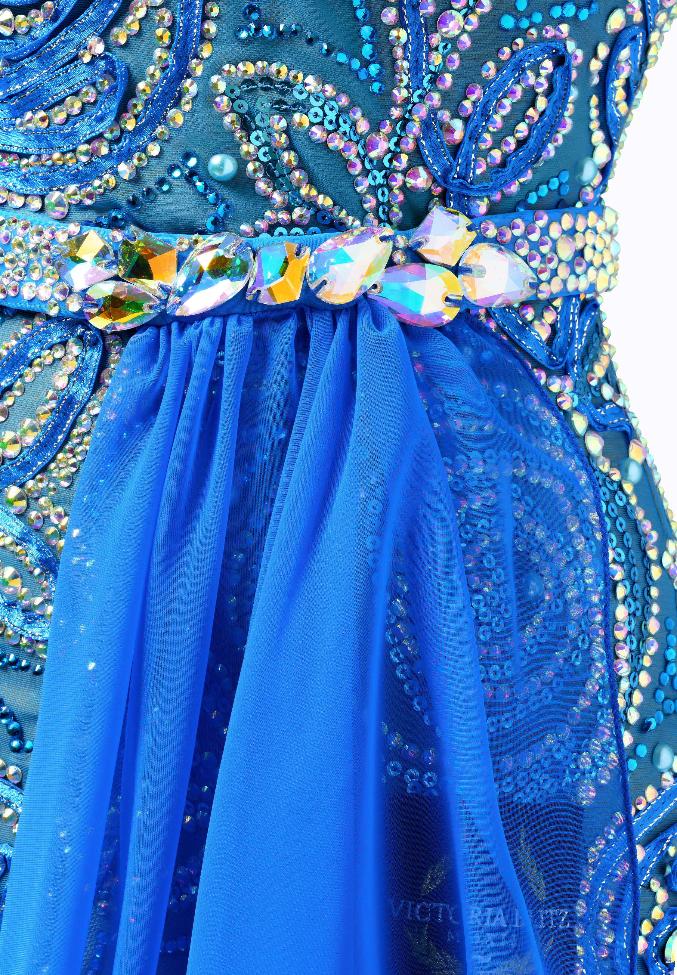 Peacock Feather Prom Dress