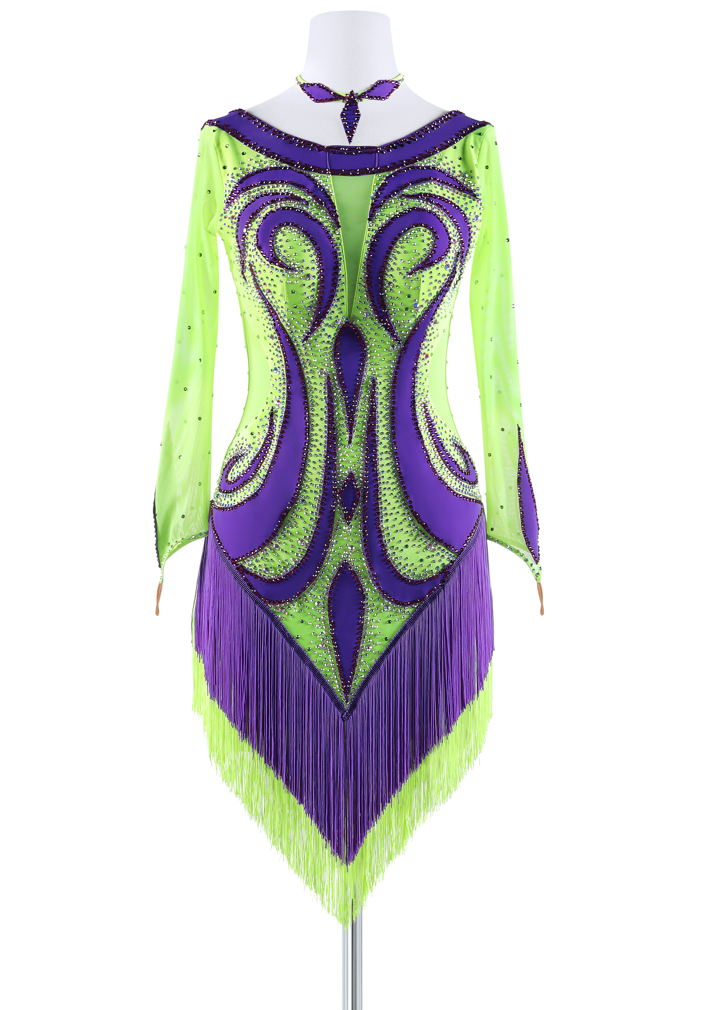 Swirling Fringe Latin Dress BA-VSL014
