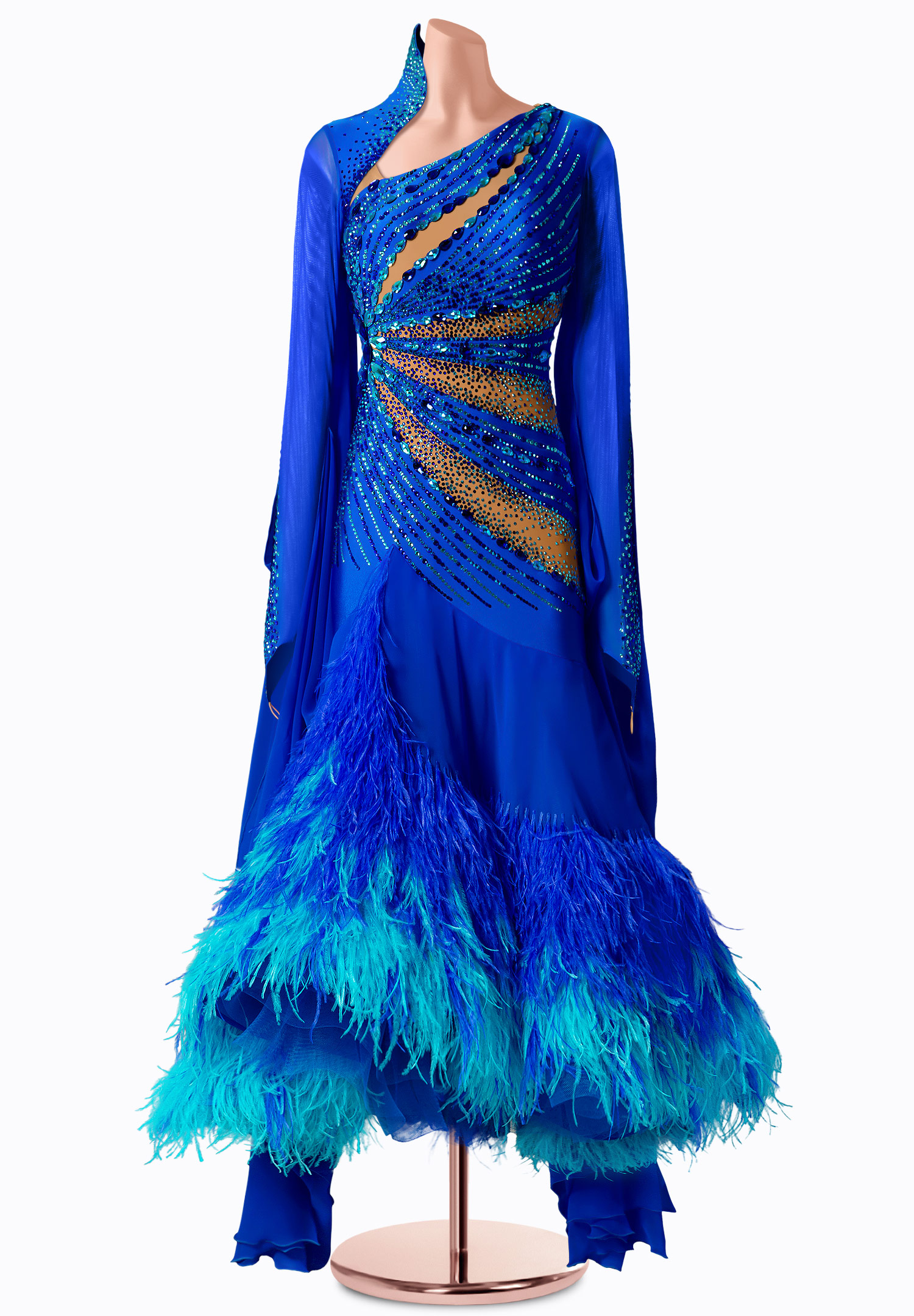 Twilight Waves Ballroom Gown TID-BM1097