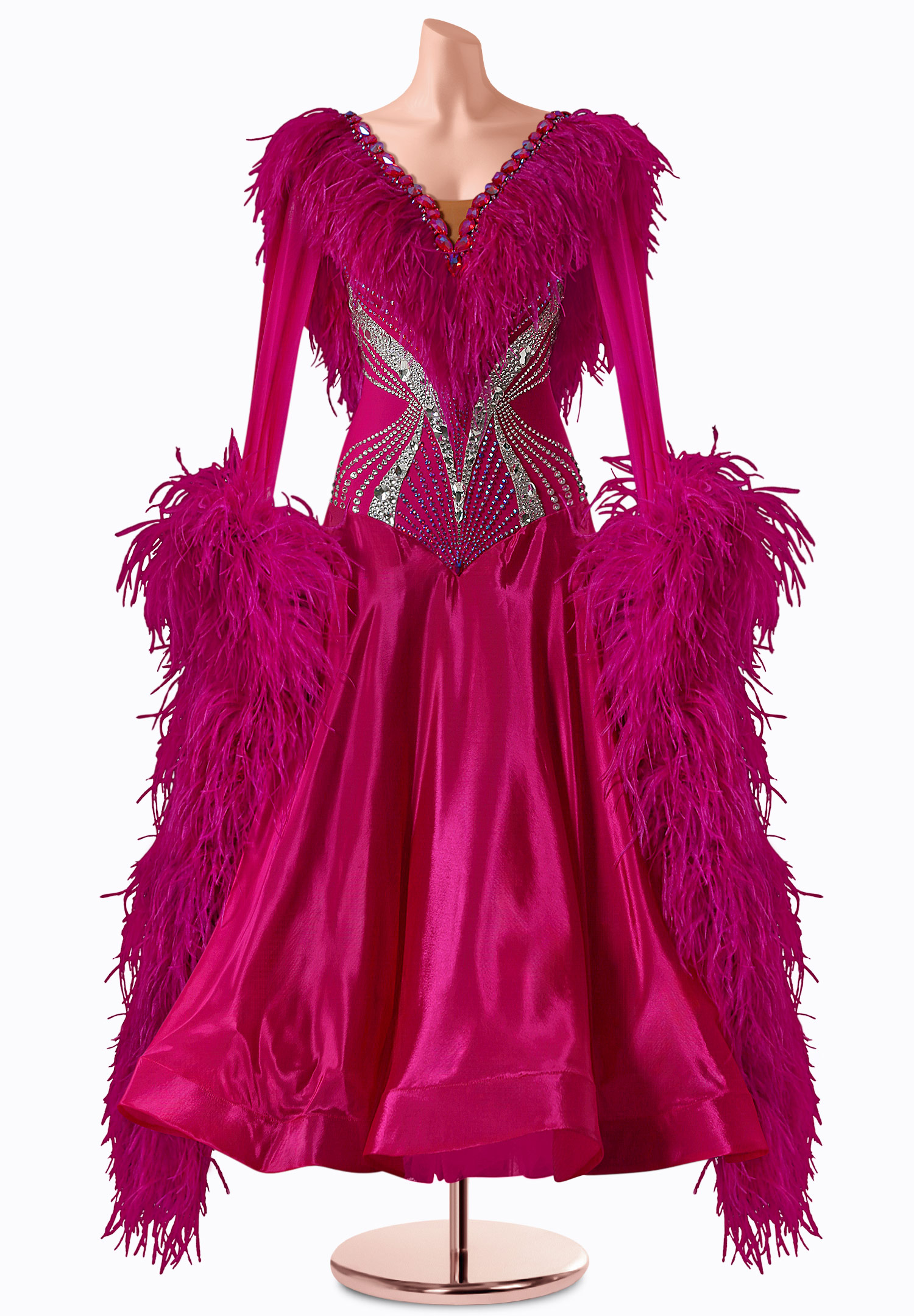 Garnet Glam Ballroom Gown TID-BM1109