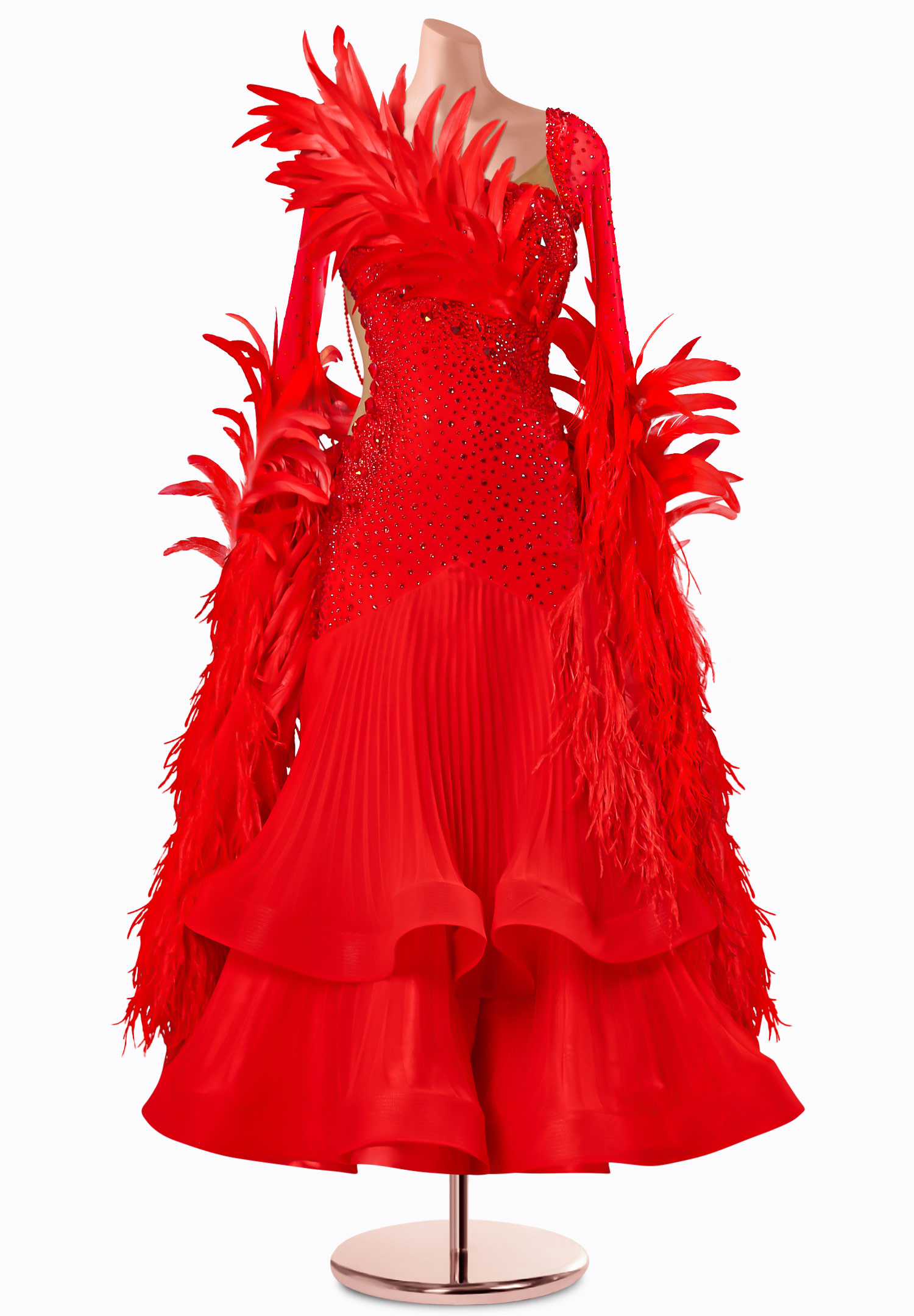 Scarlet Majesty Ballroom Gown TID-BM1119