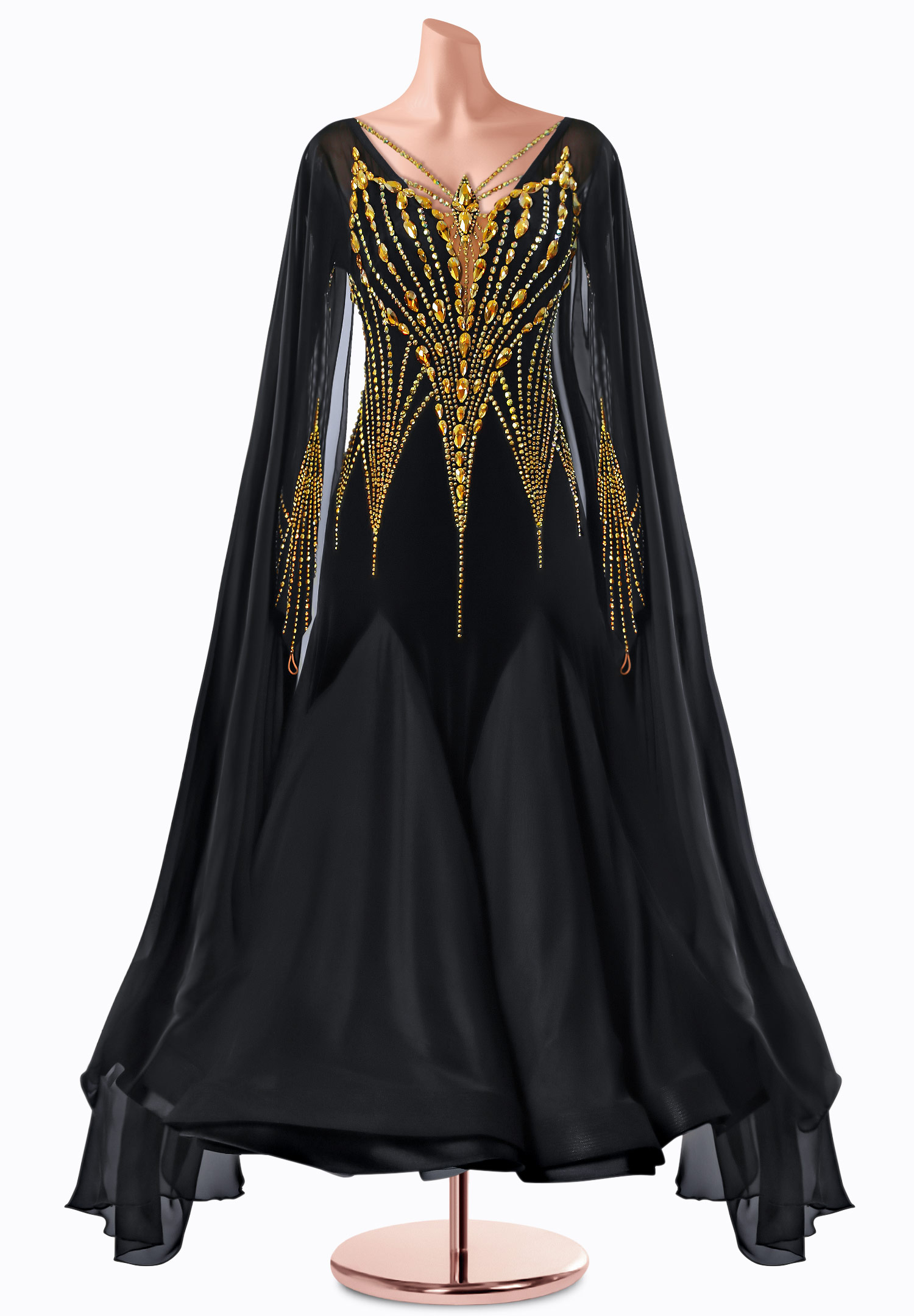 Gilded Elegance Ballroom Gown TID-BM1126